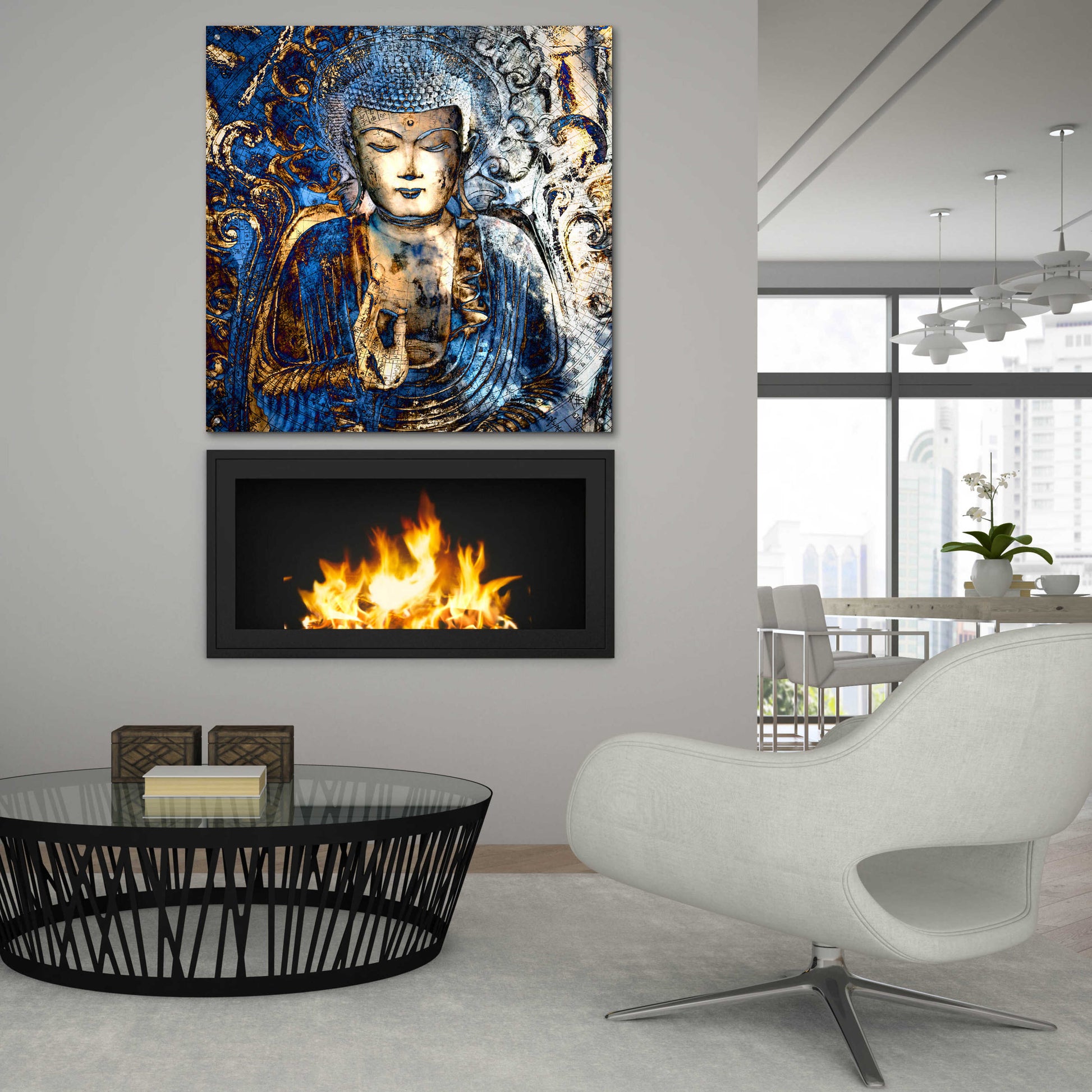 Epic Art 'Inner Guidance' by Fusion Idol Arts, Acrylic Glass Wall Art,36x36