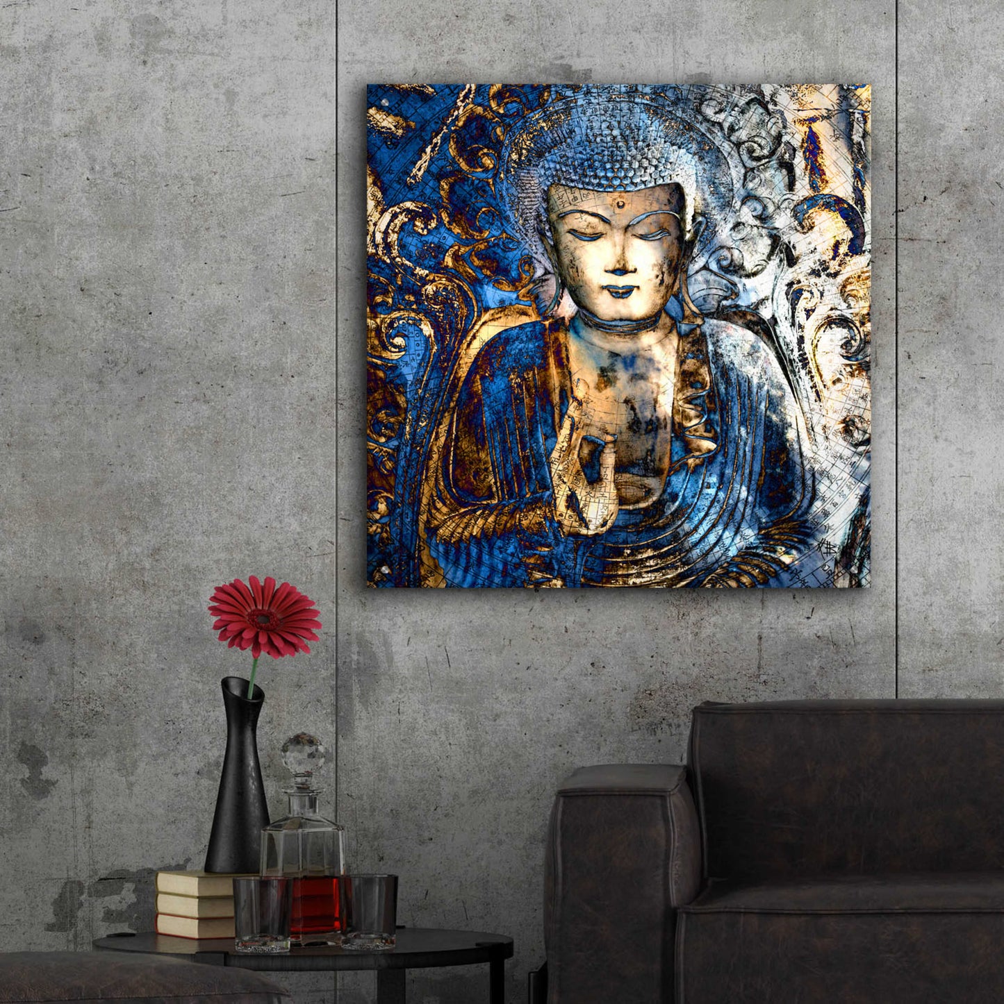 Epic Art 'Inner Guidance' by Fusion Idol Arts, Acrylic Glass Wall Art,36x36