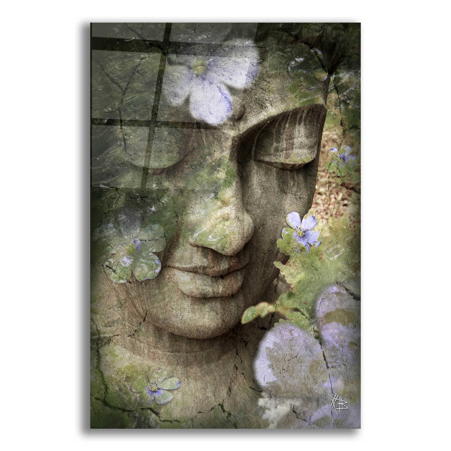 Epic Art 'Inner Tranquility' by Fusion Idol Arts, Acrylic Glass Wall Art,12x16