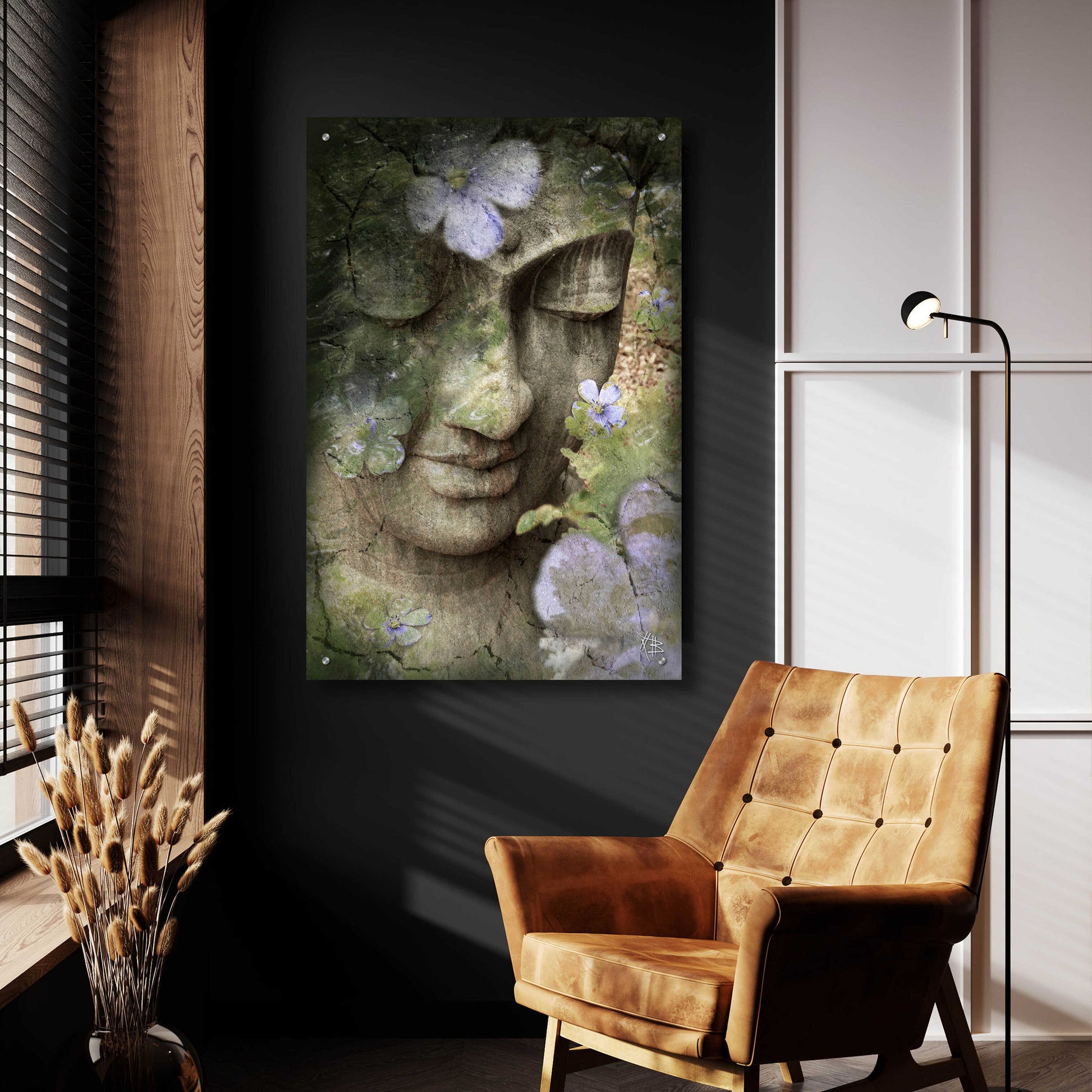 Epic Art 'Inner Tranquility' by Fusion Idol Arts, Acrylic Glass Wall Art,24x36