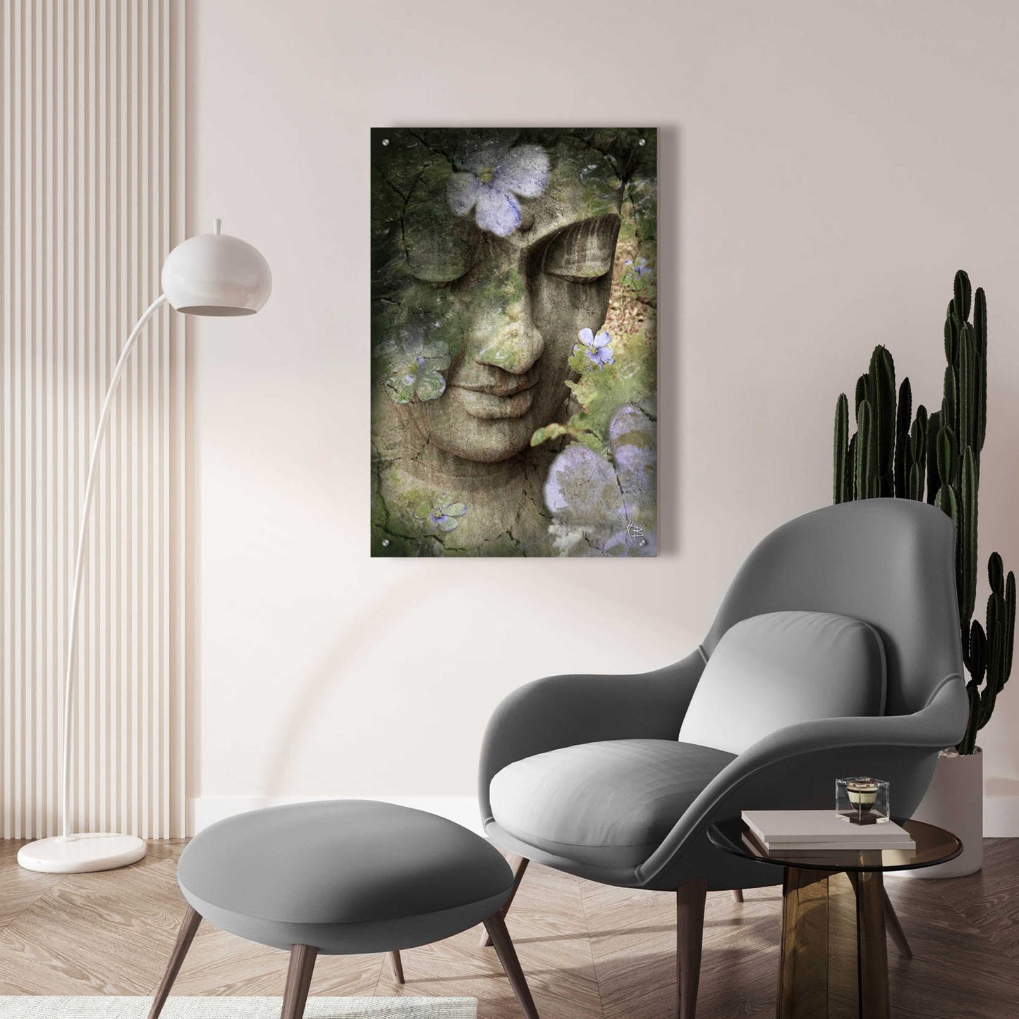 Epic Art 'Inner Tranquility' by Fusion Idol Arts, Acrylic Glass Wall Art,24x36