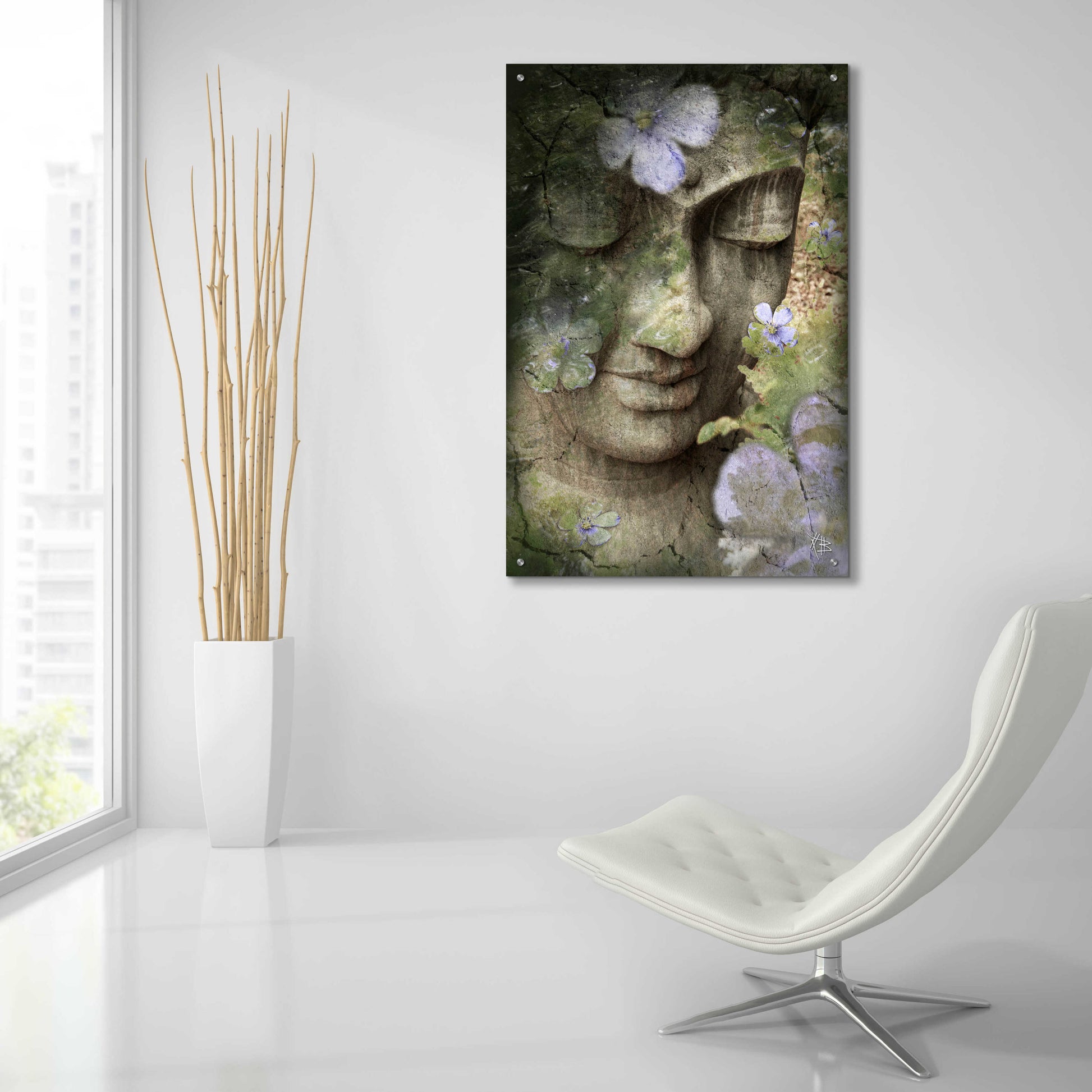 Epic Art 'Inner Tranquility' by Fusion Idol Arts, Acrylic Glass Wall Art,24x36