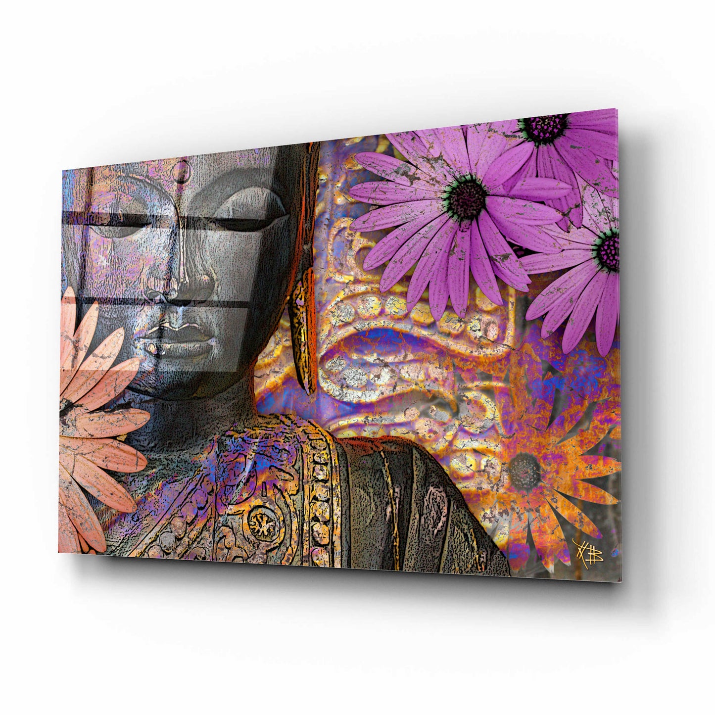 Epic Art 'Jewels of Wisdom' by Fusion Idol Arts, Acrylic Glass Wall Art,16x12