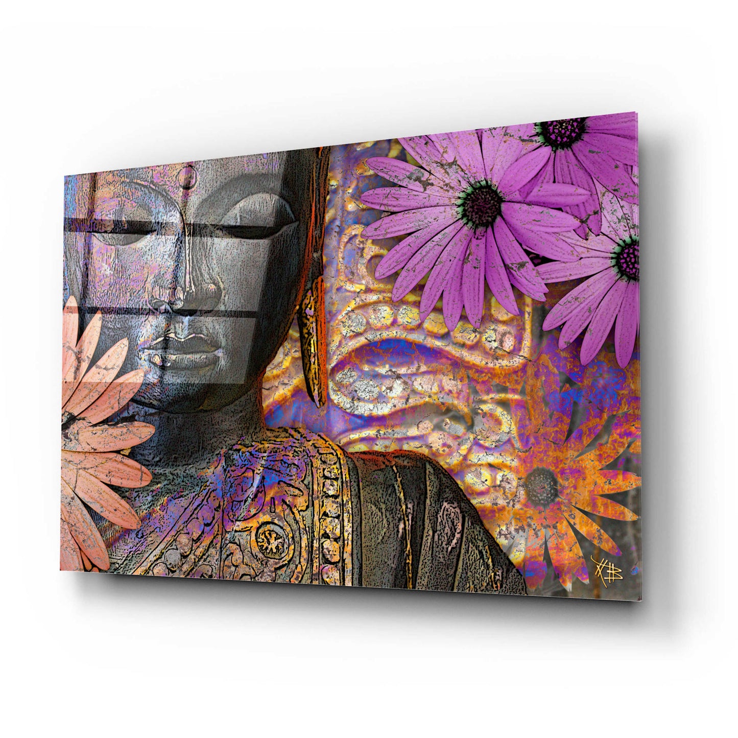 Epic Art 'Jewels of Wisdom' by Fusion Idol Arts, Acrylic Glass Wall Art,24x16