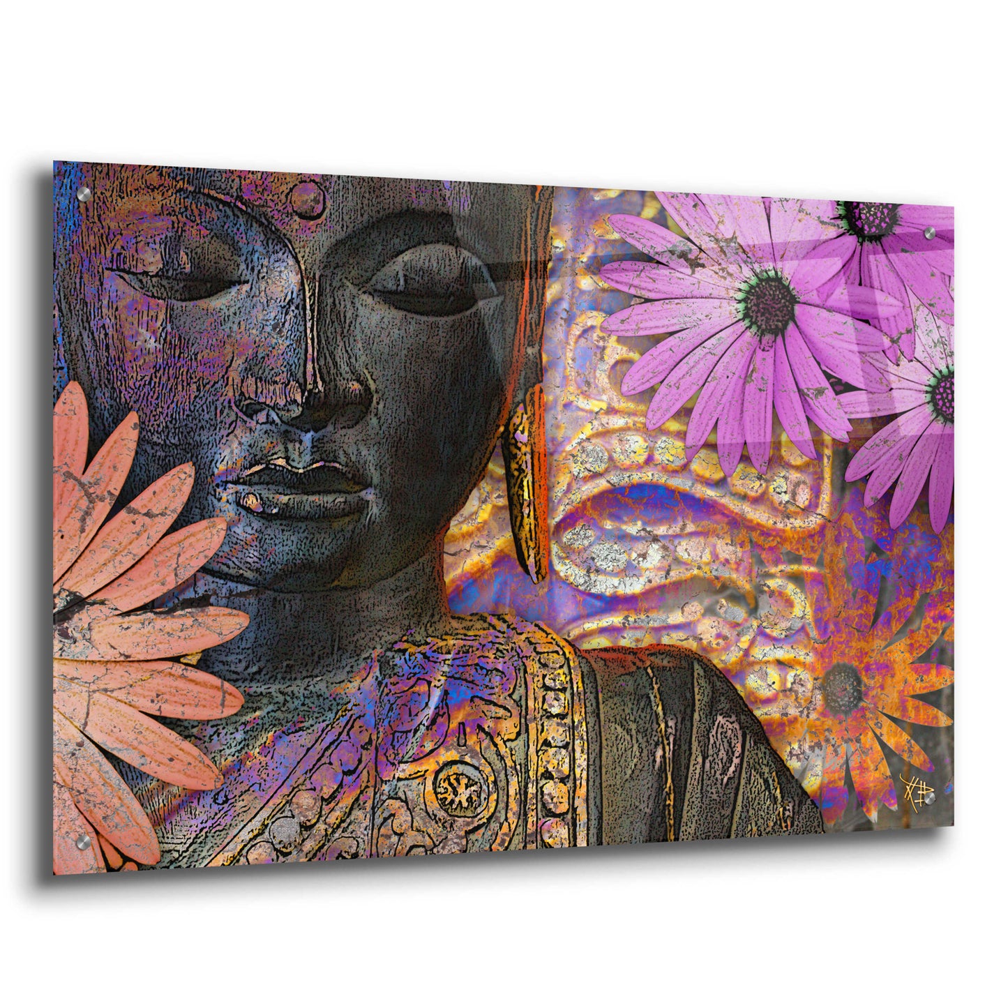 Epic Art 'Jewels of Wisdom' by Fusion Idol Arts, Acrylic Glass Wall Art,36x24