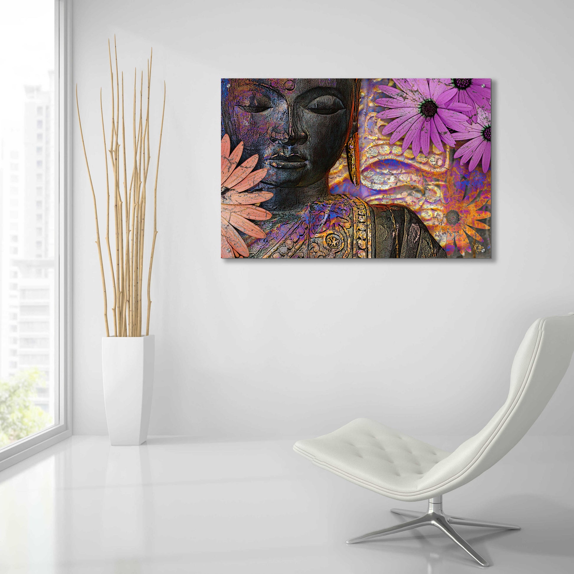 Epic Art 'Jewels of Wisdom' by Fusion Idol Arts, Acrylic Glass Wall Art,36x24