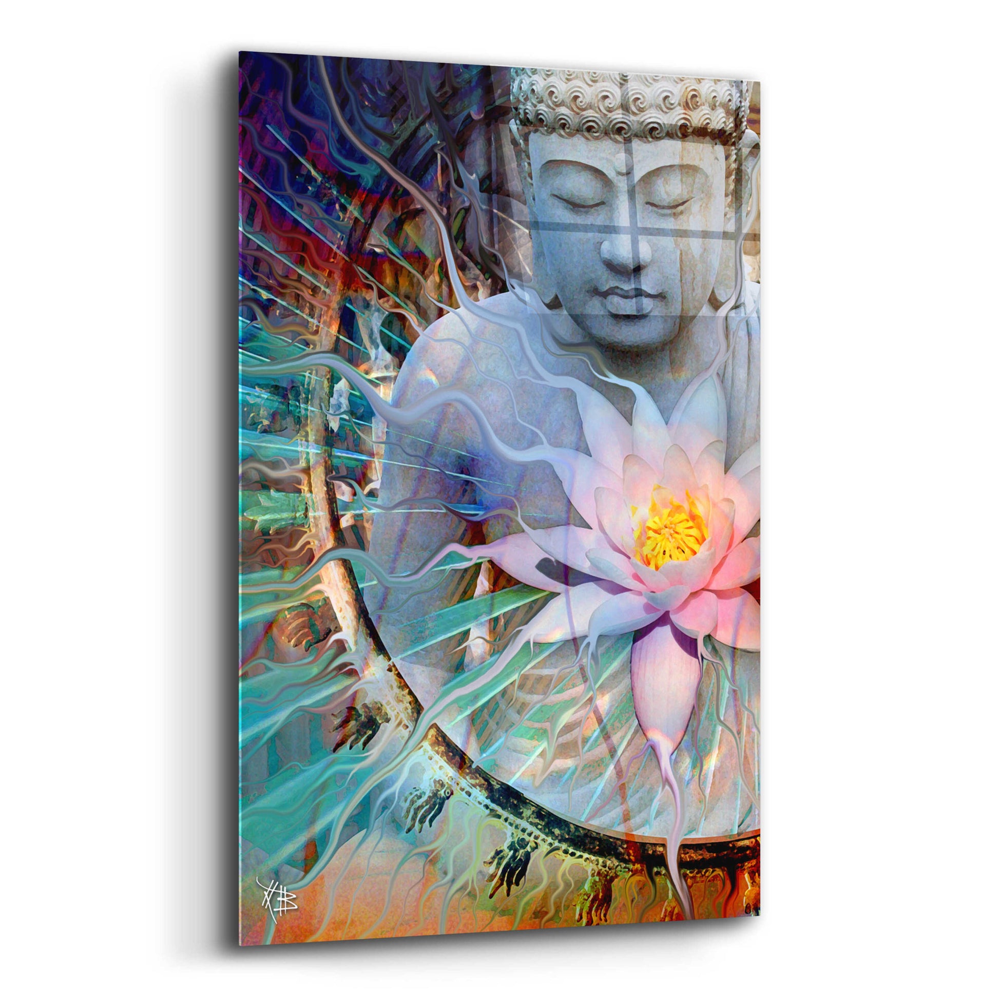 Epic Art 'Living Radiance' by Fusion Idol Arts, Acrylic Glass Wall Art,12x16