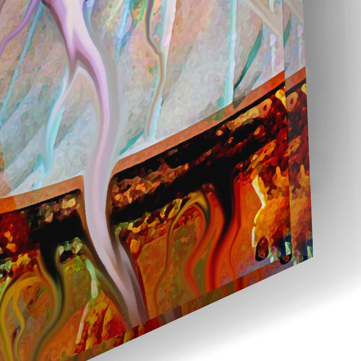 Epic Art 'Living Radiance' by Fusion Idol Arts, Acrylic Glass Wall Art,12x16