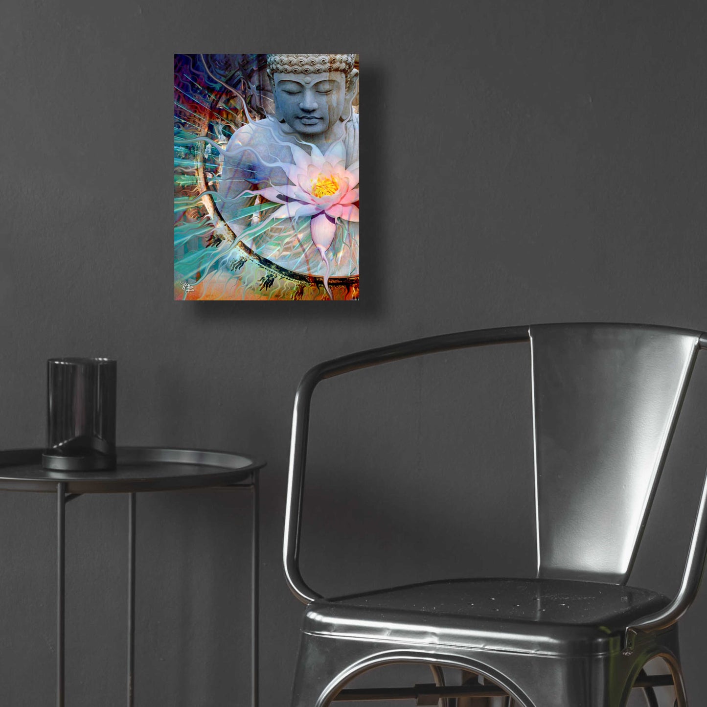 Epic Art 'Living Radiance' by Fusion Idol Arts, Acrylic Glass Wall Art,12x16