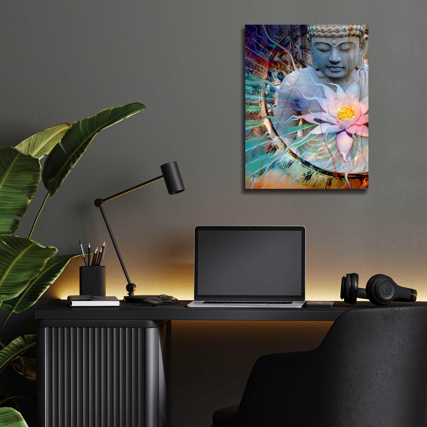 Epic Art 'Living Radiance' by Fusion Idol Arts, Acrylic Glass Wall Art,12x16