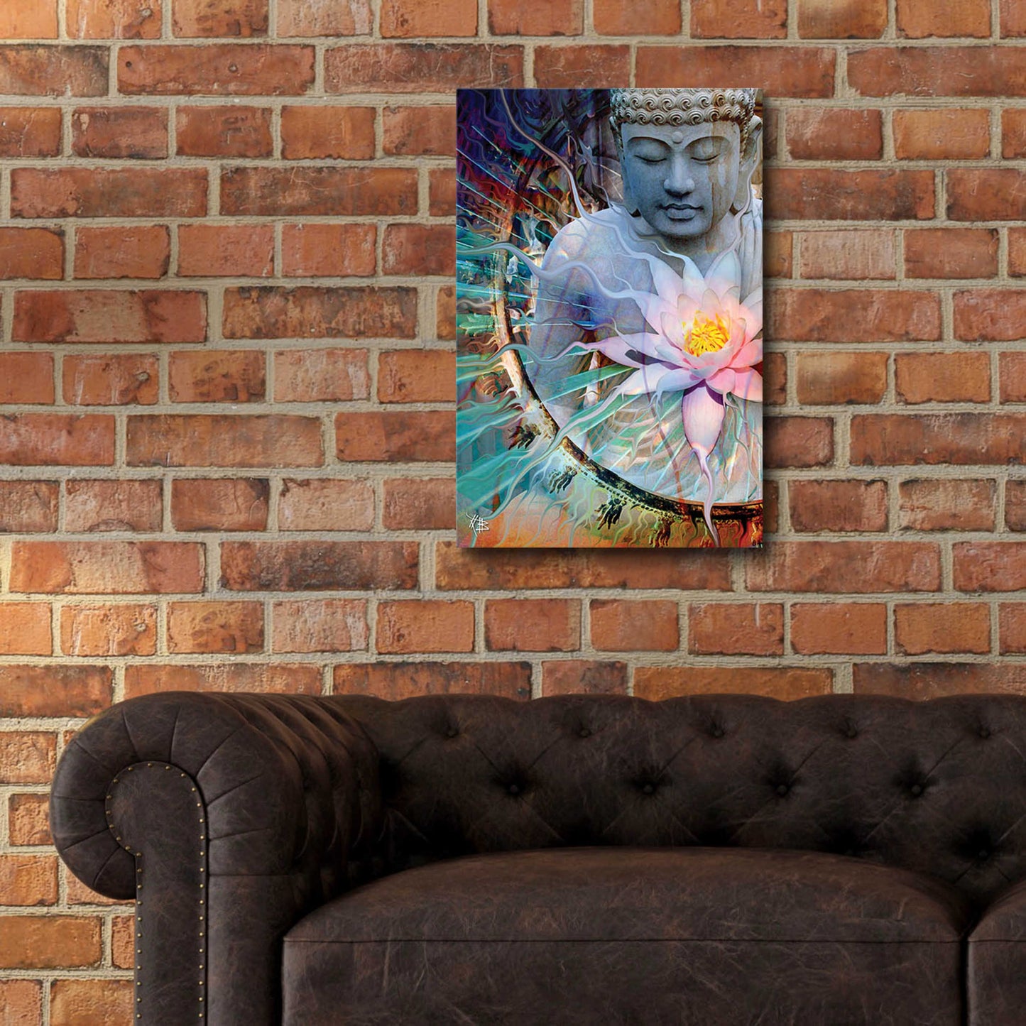 Epic Art 'Living Radiance' by Fusion Idol Arts, Acrylic Glass Wall Art,16x24