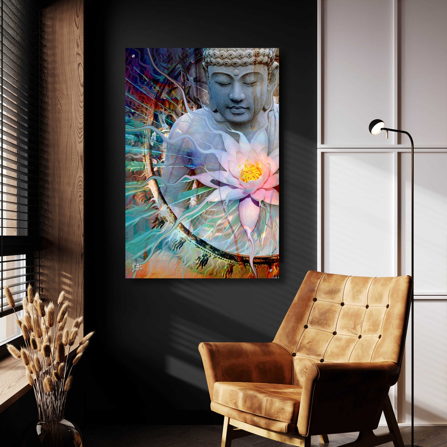 Epic Art 'Living Radiance' by Fusion Idol Arts, Acrylic Glass Wall Art,24x36