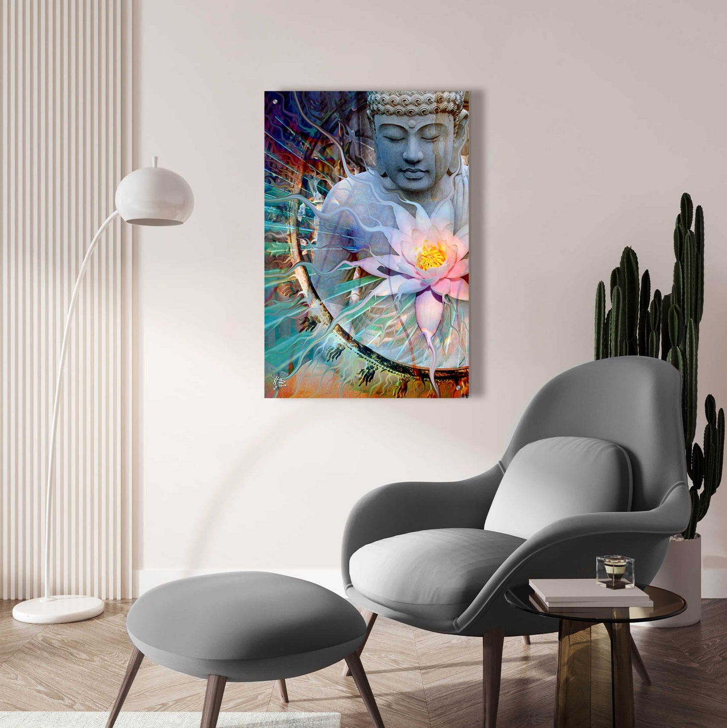 Epic Art 'Living Radiance' by Fusion Idol Arts, Acrylic Glass Wall Art,24x36