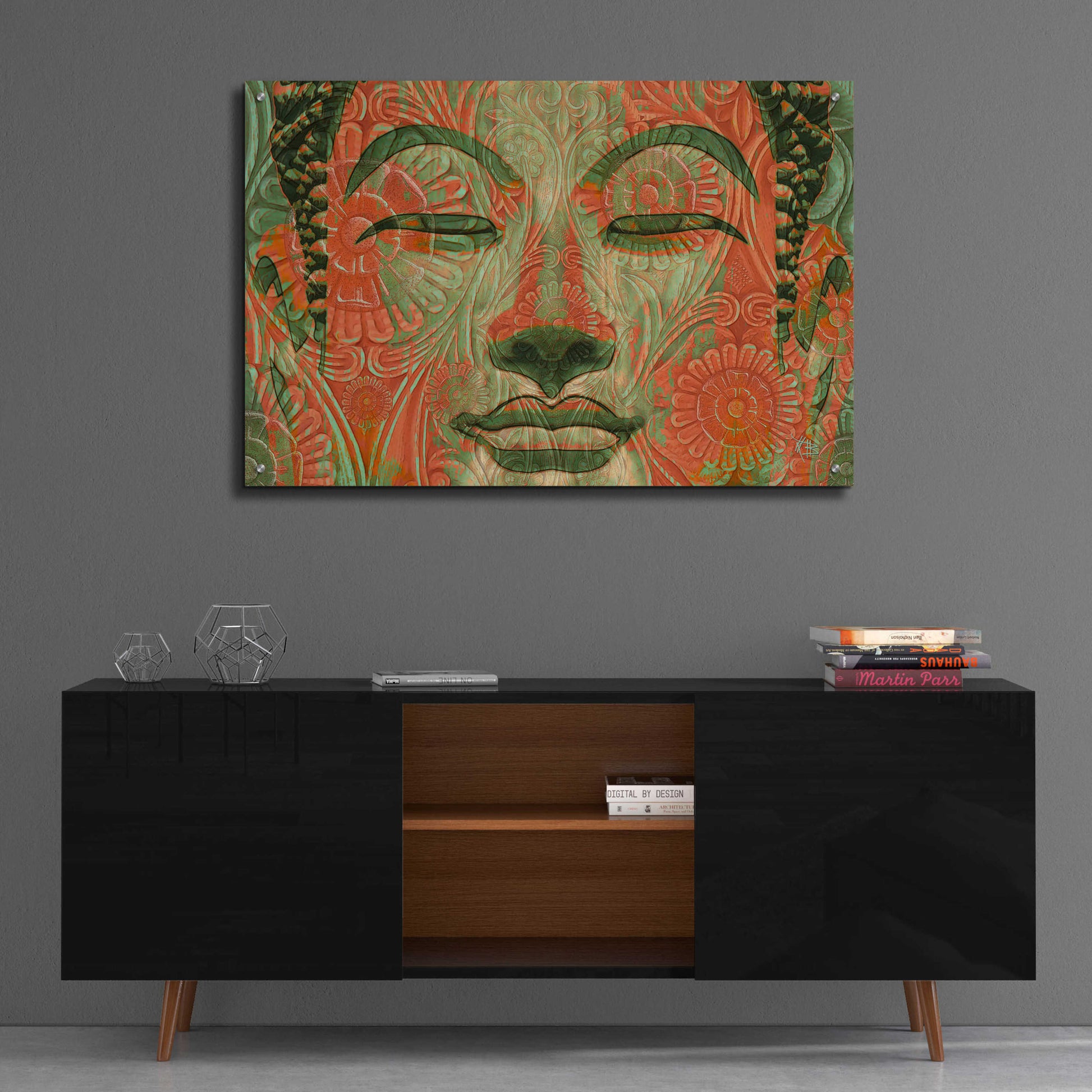 Epic Art 'Manifestation of Mind' by Fusion Idol Arts, Acrylic Glass Wall Art,36x24