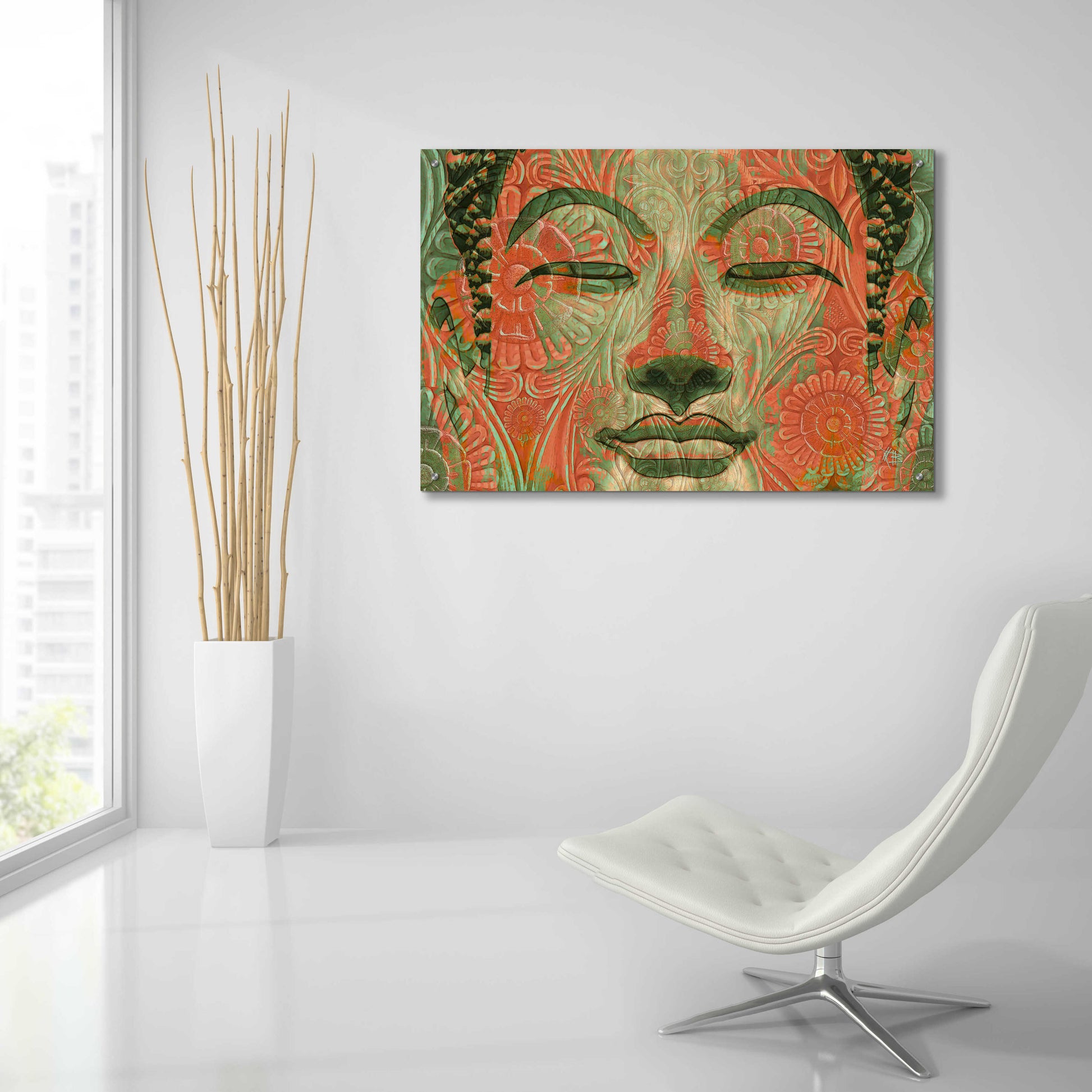 Epic Art 'Manifestation of Mind' by Fusion Idol Arts, Acrylic Glass Wall Art,36x24