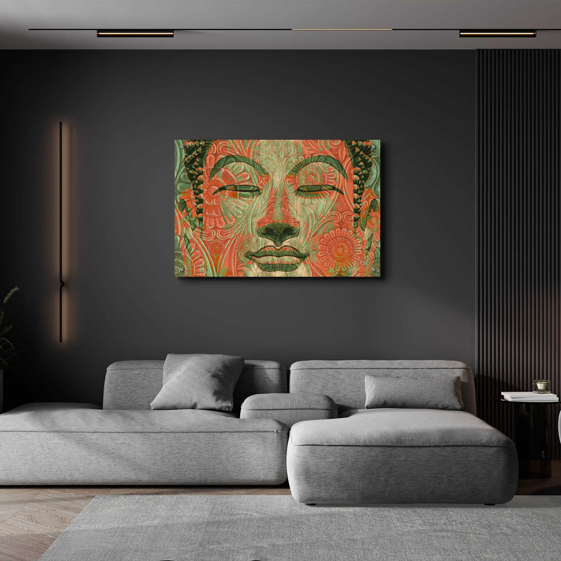 Epic Art 'Manifestation of Mind' by Fusion Idol Arts, Acrylic Glass Wall Art,36x24