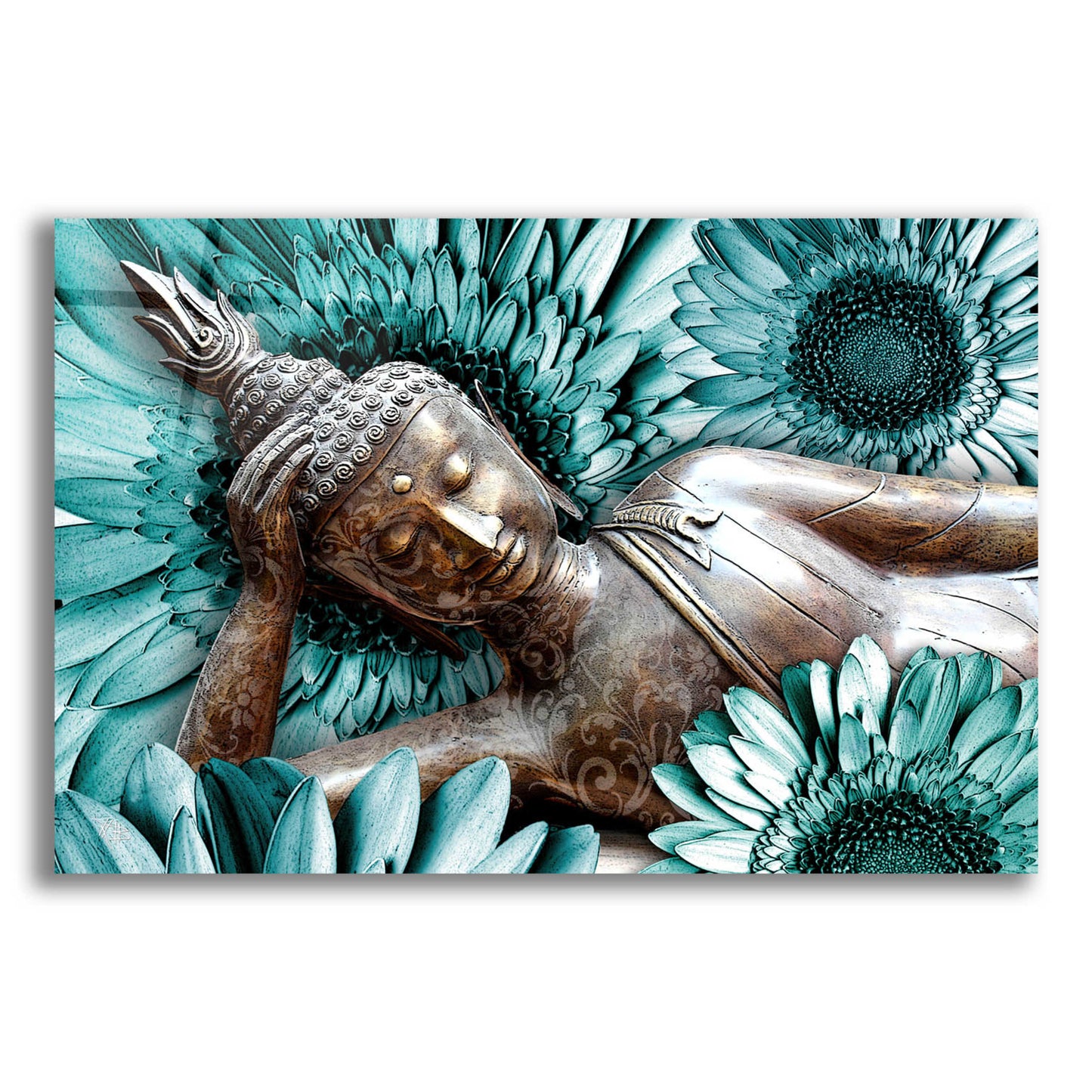 Epic Art 'Mind Bloom' by Fusion Idol Arts, Acrylic Glass Wall Art,16x12