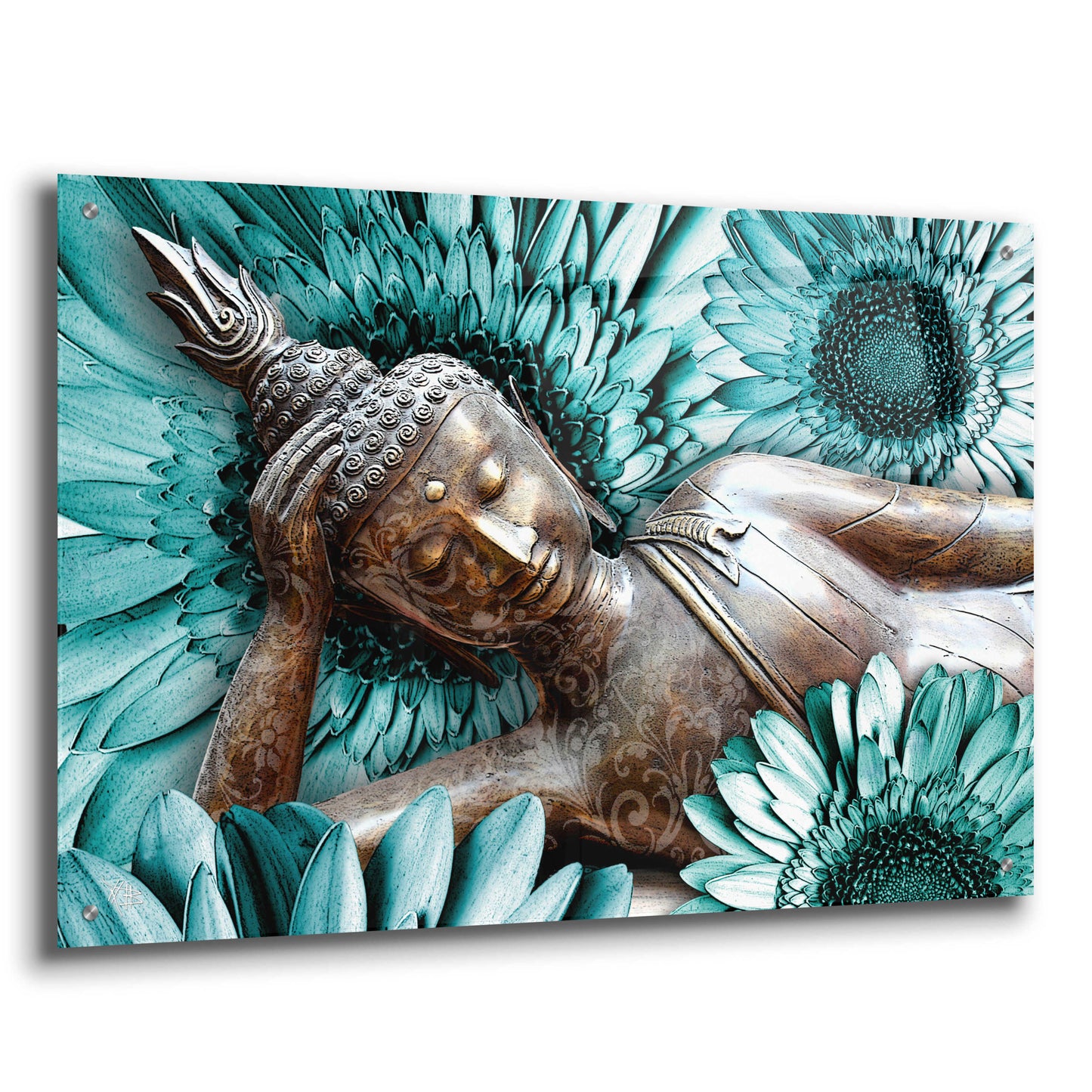 Epic Art 'Mind Bloom' by Fusion Idol Arts, Acrylic Glass Wall Art,36x24