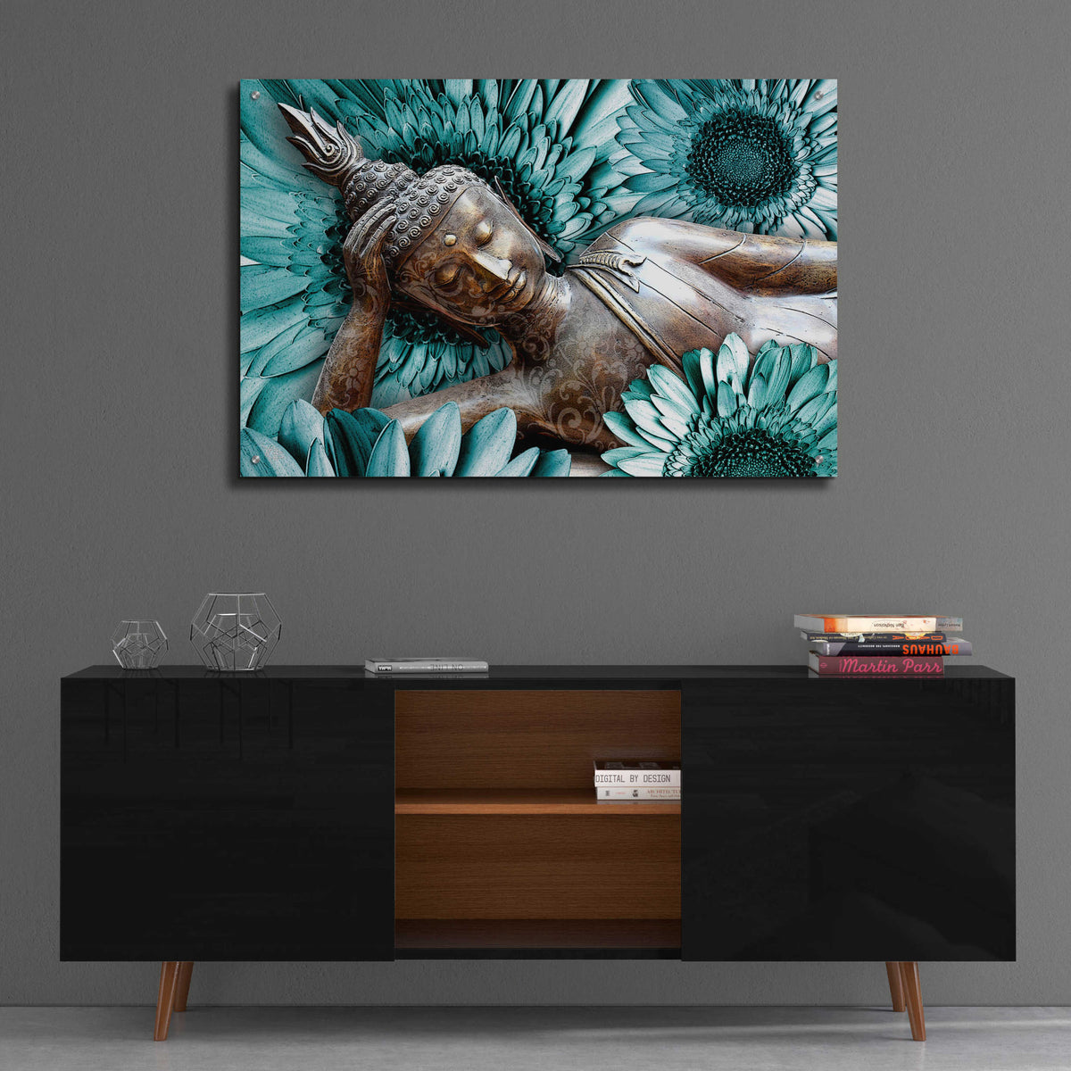 Epic Art 'Mind Bloom' by Fusion Idol Arts, Acrylic Glass Wall Art,36x24