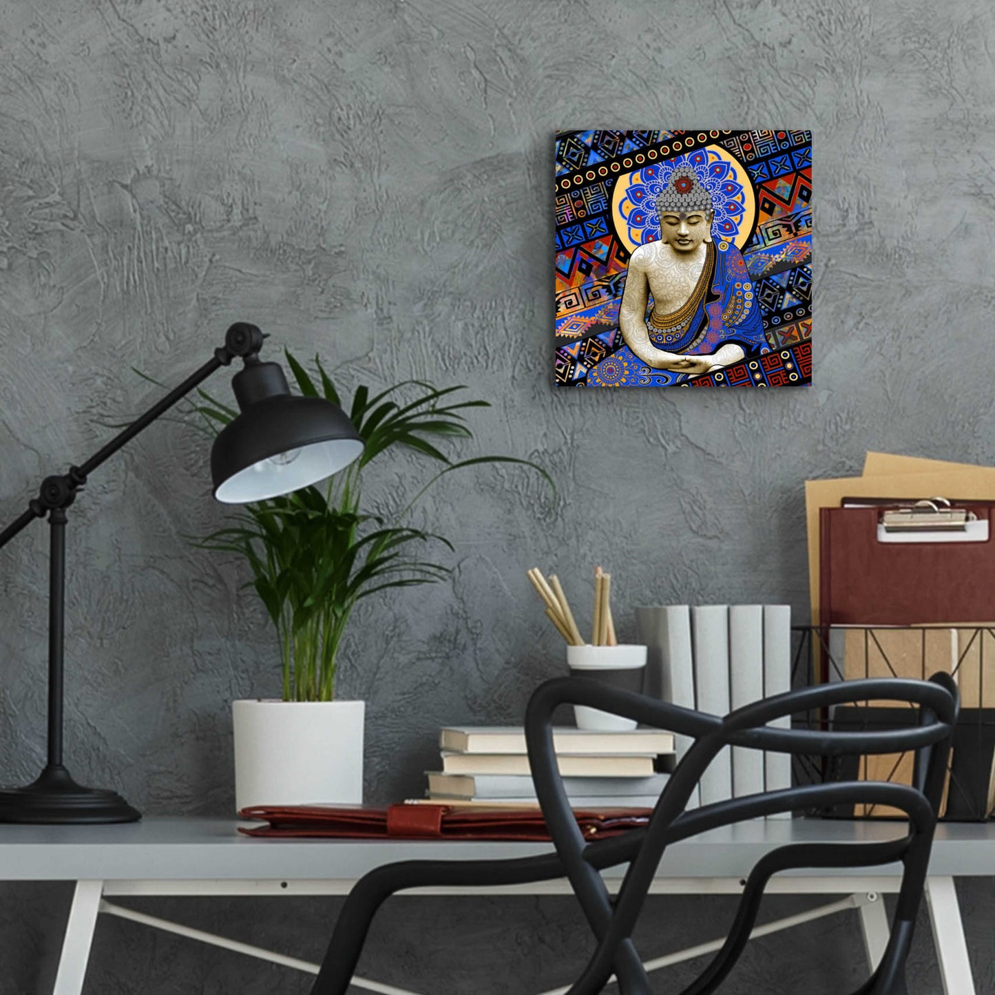 Epic Art 'Rhythm of My Mind' by Fusion Idol Arts, Acrylic Glass Wall Art,12x12