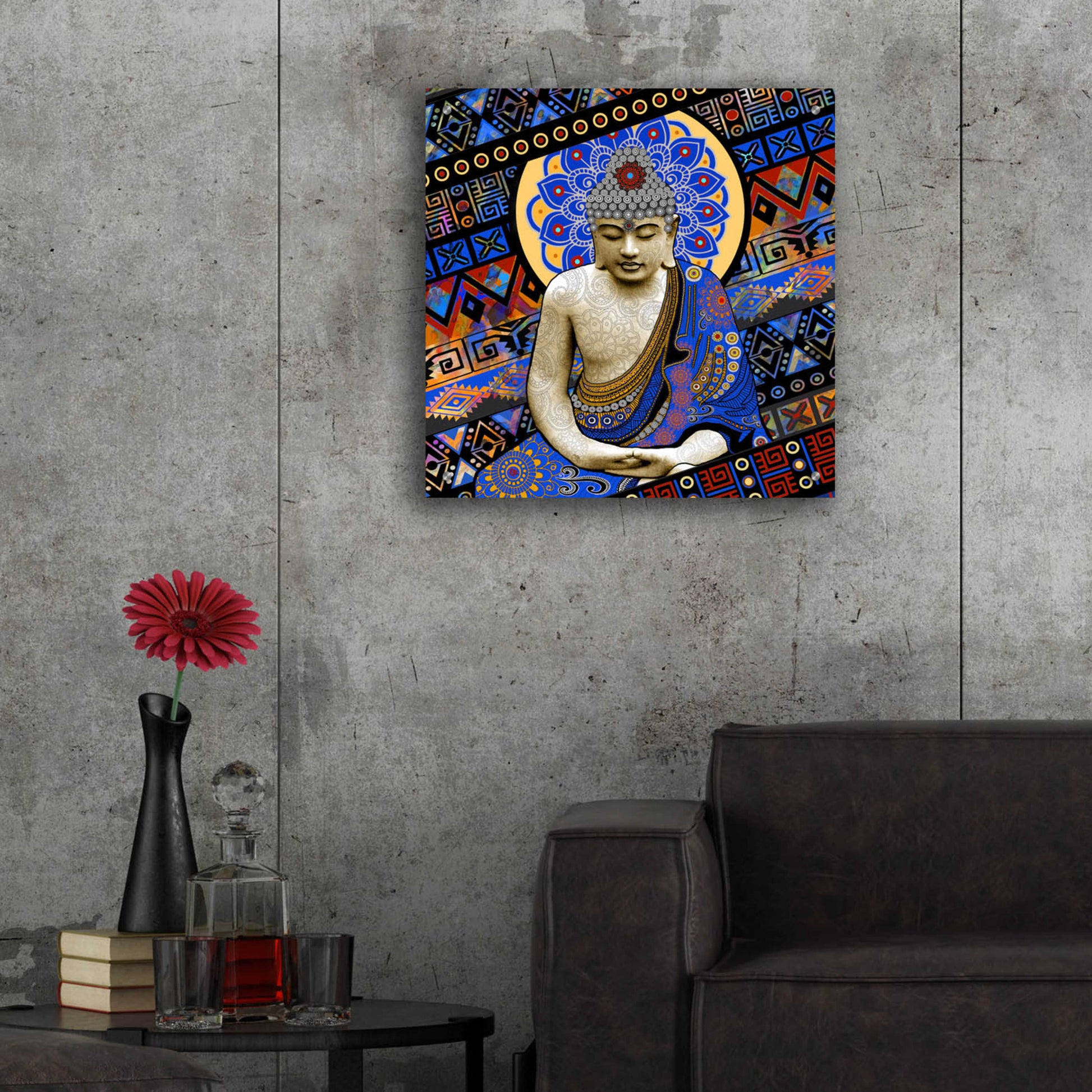 Epic Art 'Rhythm of My Mind' by Fusion Idol Arts, Acrylic Glass Wall Art,24x24