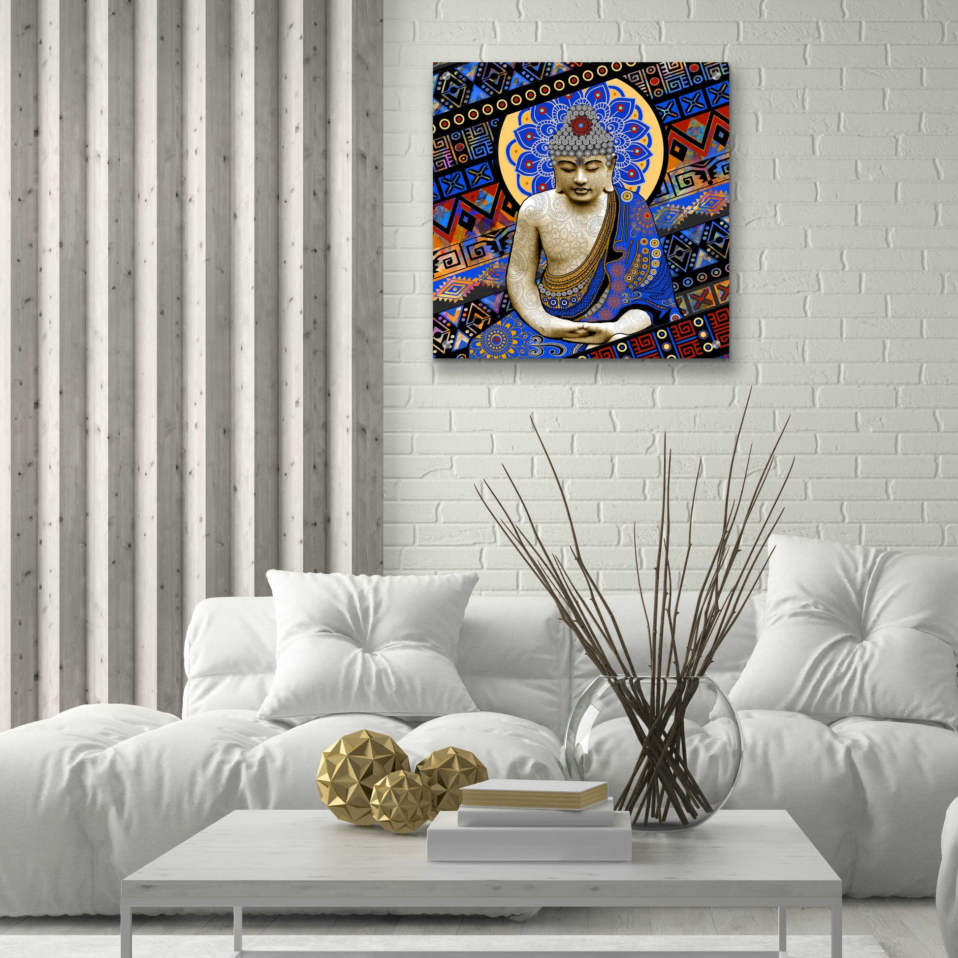 Epic Art 'Rhythm of My Mind' by Fusion Idol Arts, Acrylic Glass Wall Art,24x24