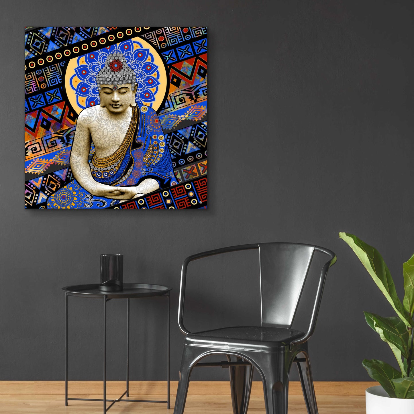 Epic Art 'Rhythm of My Mind' by Fusion Idol Arts, Acrylic Glass Wall Art,36x36