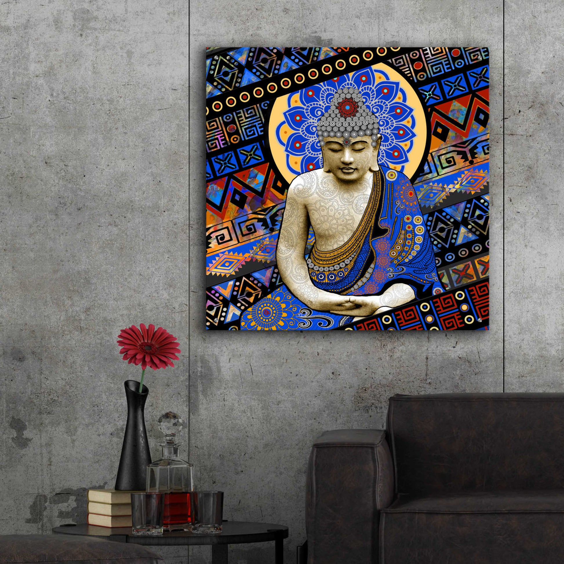 Epic Art 'Rhythm of My Mind' by Fusion Idol Arts, Acrylic Glass Wall Art,36x36