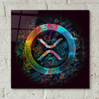 Epic Art 'XRP Crypto Giga Coin' by Epic Portfolio, Acrylic Glass Wall Art,12x12