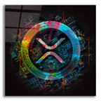 Epic Art 'XRP Crypto Giga Coin' by Epic Portfolio, Acrylic Glass Wall Art