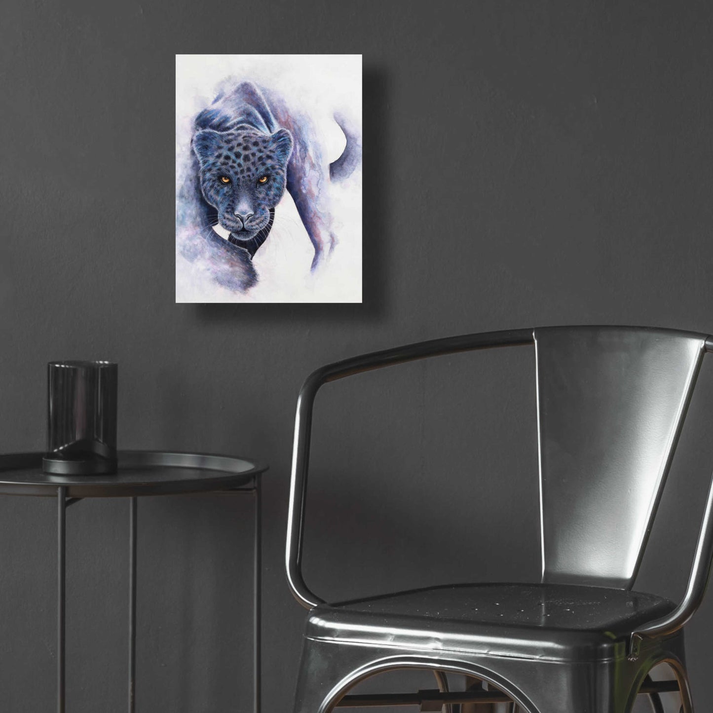 Epic Art 'Spotted Black Panther' by Michelle Faber, Acrylic Glass Wall Art,12x16