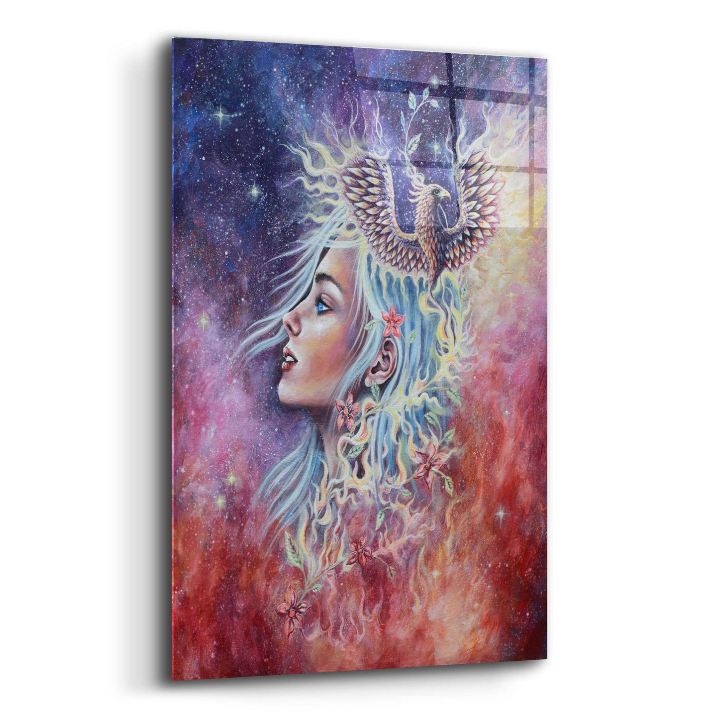 Epic Art 'Out of the Ashes' by Michelle Faber, Acrylic Glass Wall Art,12x16