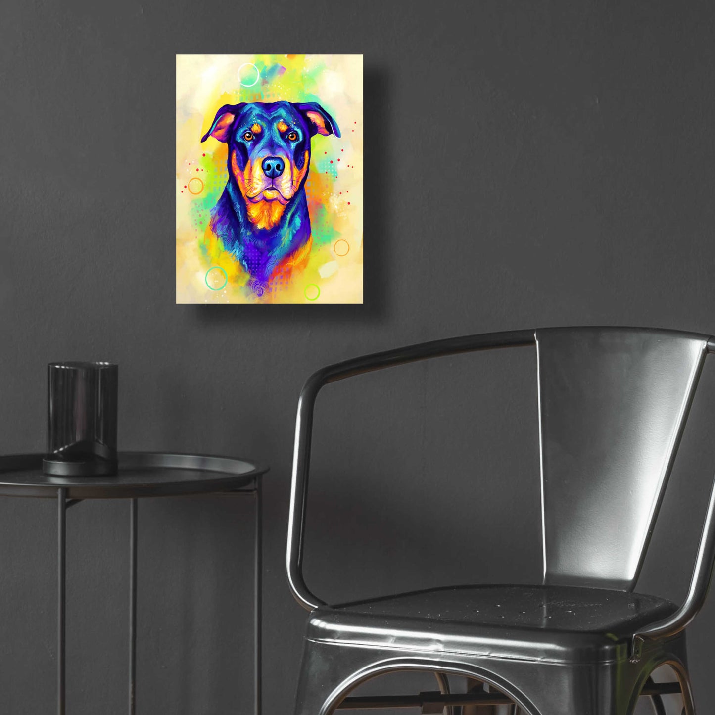 Epic Art 'Pop Art Rottweiler' by Furbaby Affiliates, Acrylic Glass Wall Art,12x16