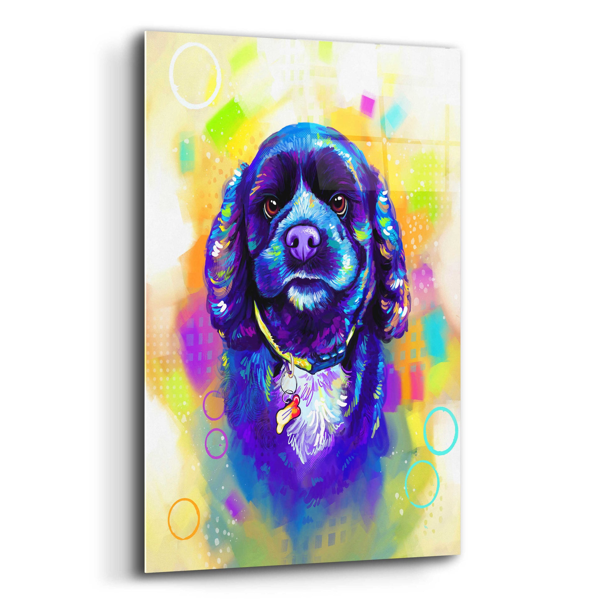 Epic Art 'Pop Art Cocker Spaniel' by Furbaby Affiliates, Acrylic Glass Wall Art,12x16