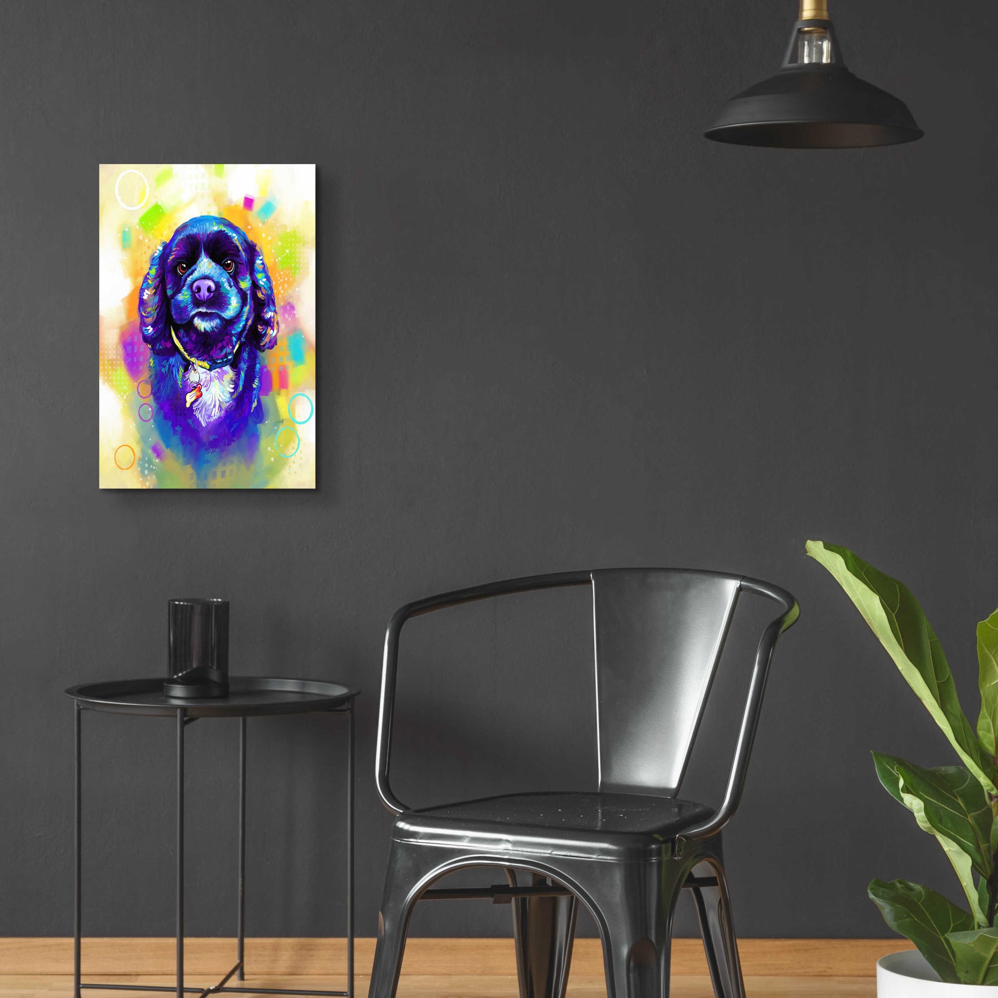 Epic Art 'Pop Art Cocker Spaniel' by Furbaby Affiliates, Acrylic Glass Wall Art,16x24