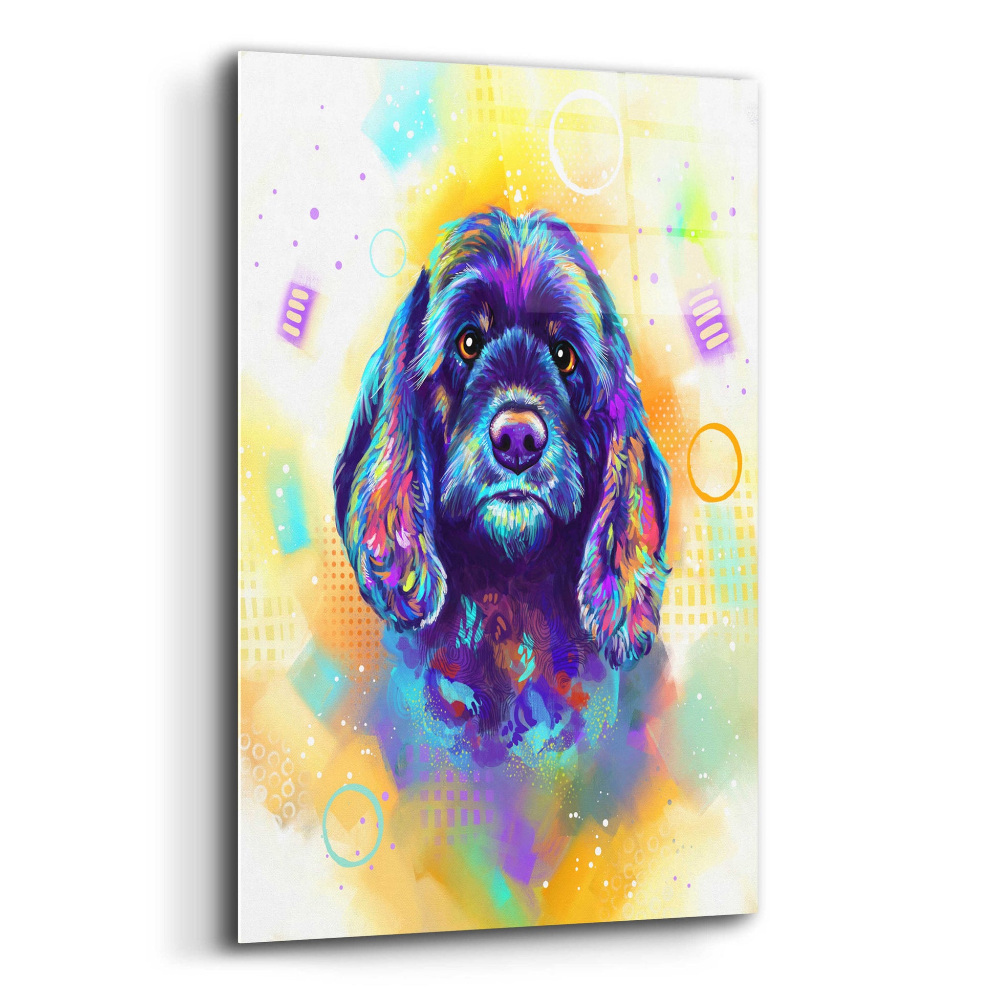 Epic Art 'Pop Art Cocker Spaniel 2' by Furbaby Affiliates, Acrylic Glass Wall Art,12x16