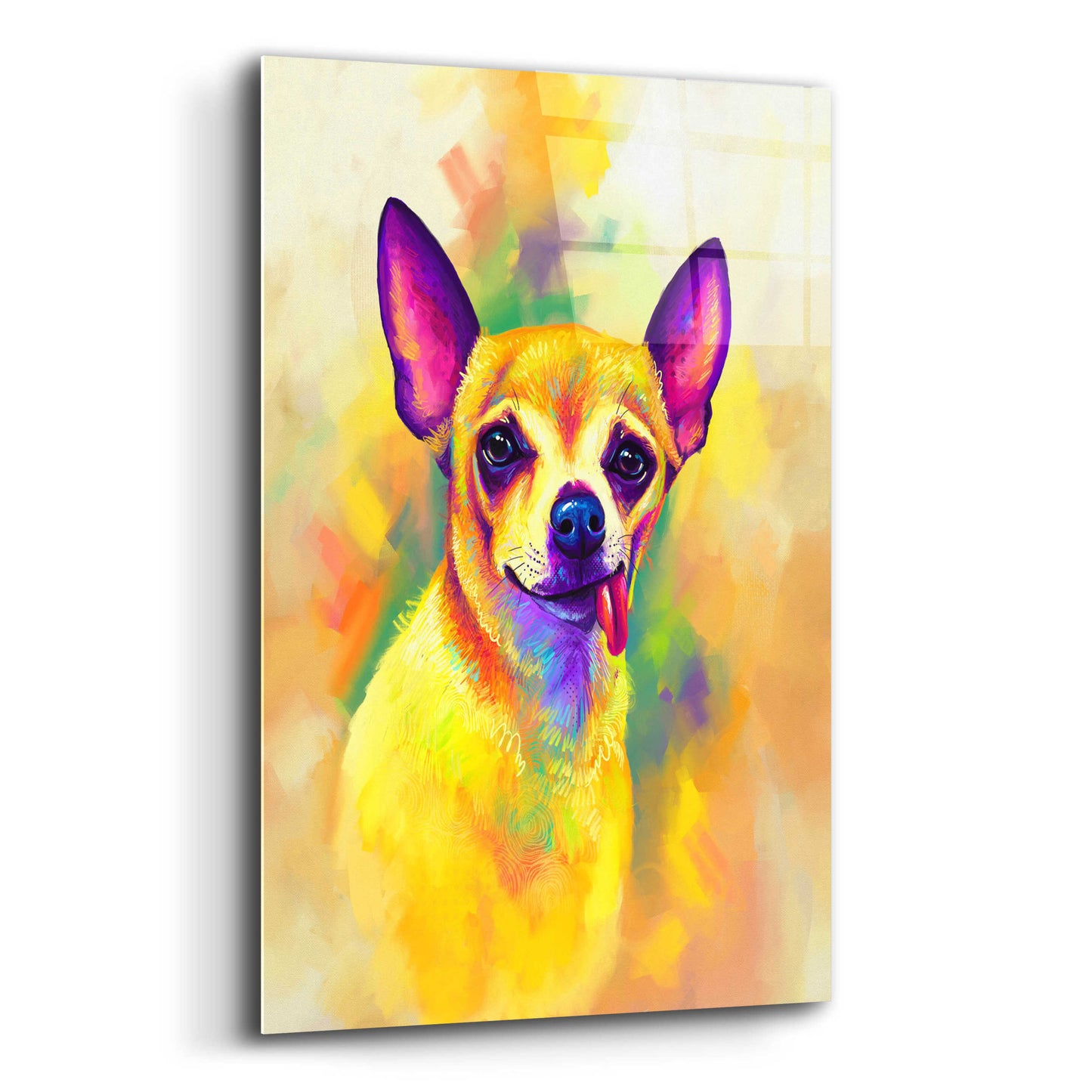 Epic Art 'Pop Art Chihuahua' by Furbaby Affiliates, Acrylic Glass Wall Art,12x16