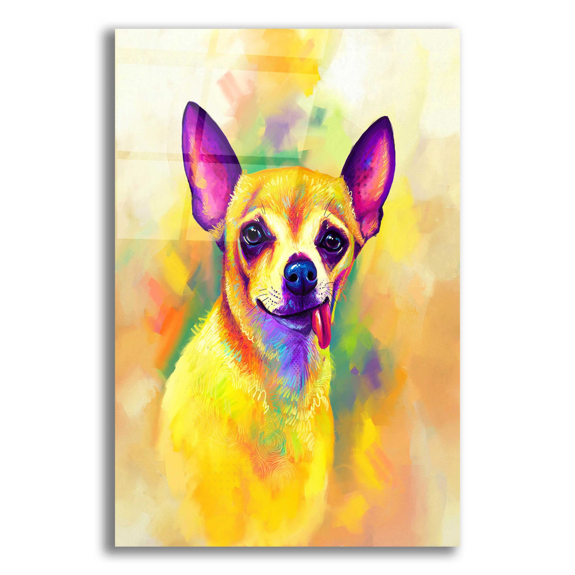 Epic Art 'Pop Art Chihuahua' by Furbaby Affiliates, Acrylic Glass Wall Art,12x16