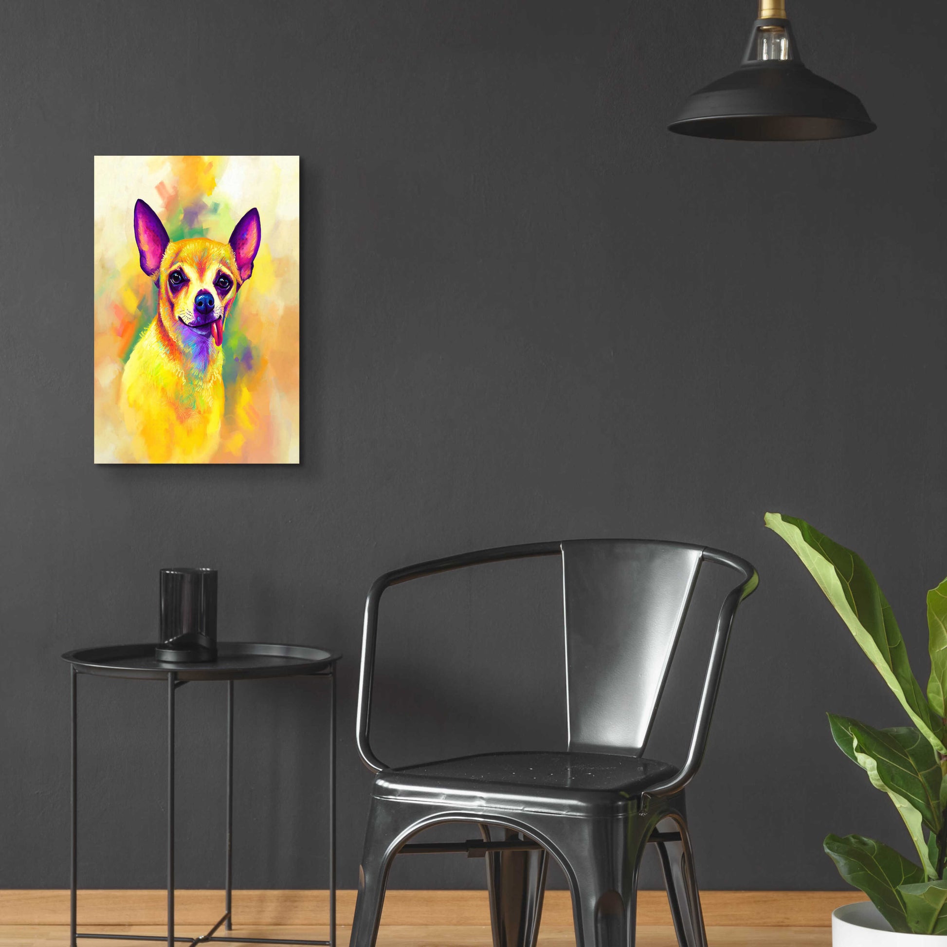 Epic Art 'Pop Art Chihuahua' by Furbaby Affiliates, Acrylic Glass Wall Art,16x24