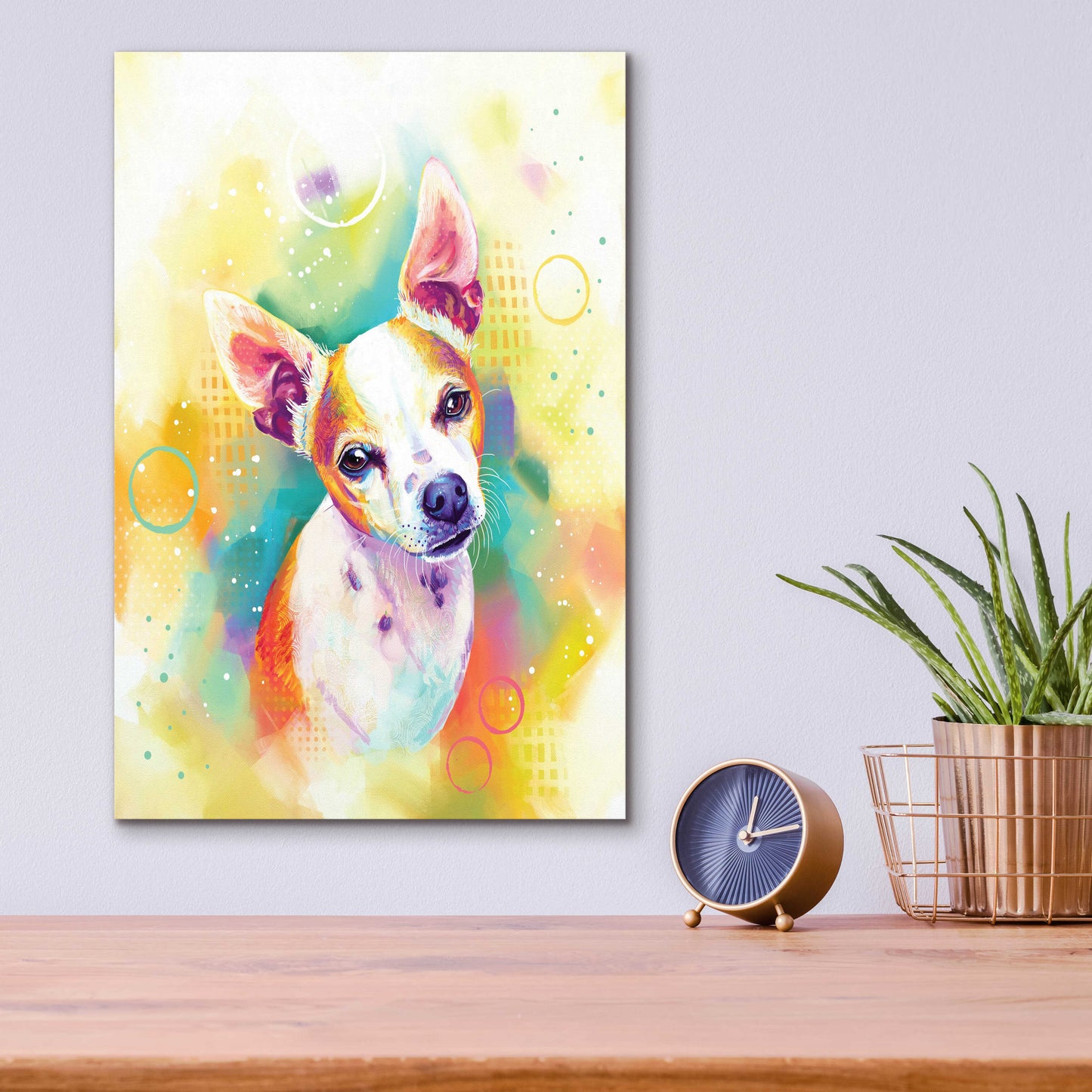 Epic Art 'Pop Art Chihuahua 3' by Furbaby Affiliates, Acrylic Glass Wall Art,12x16