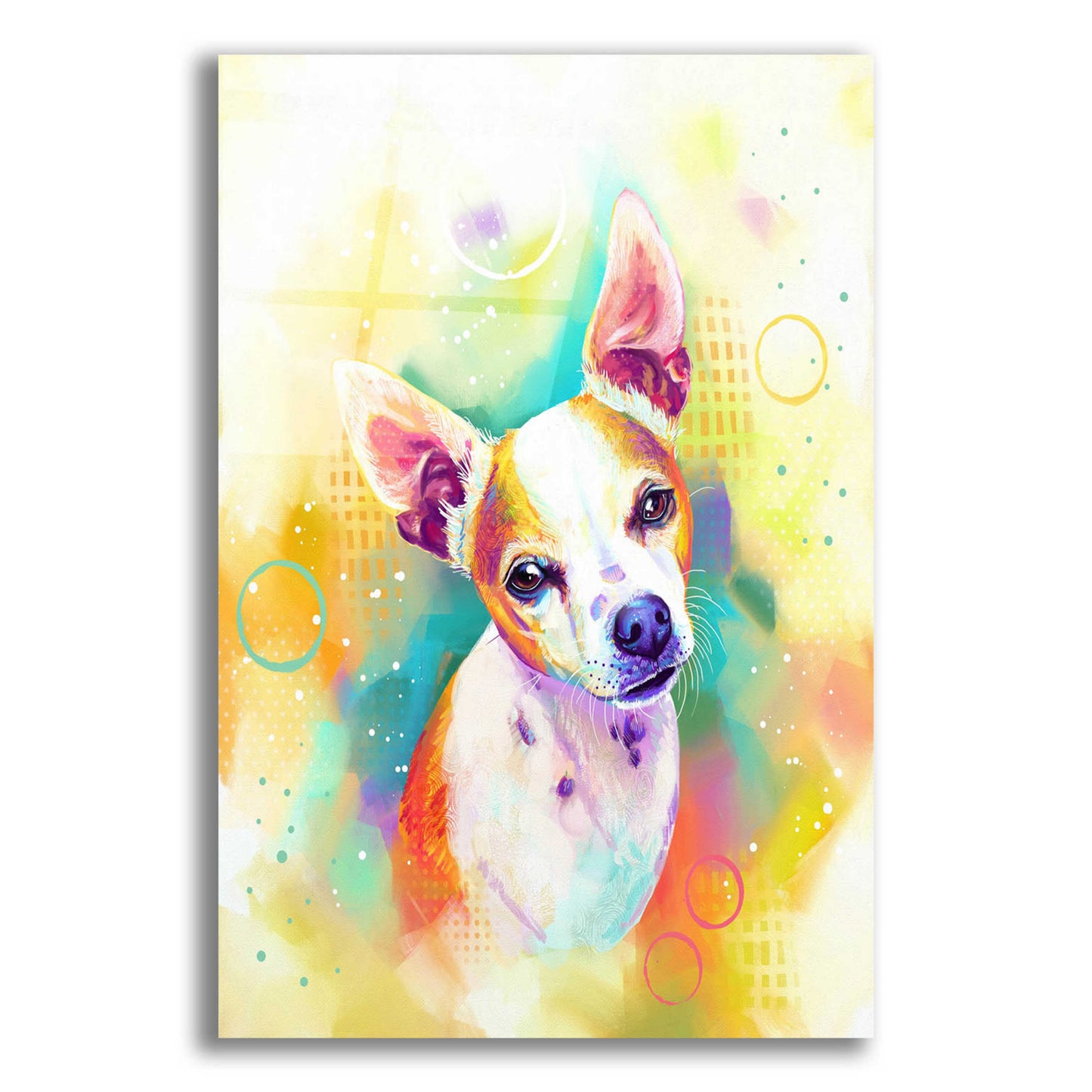 Epic Art 'Pop Art Chihuahua 3' by Furbaby Affiliates, Acrylic Glass Wall Art,12x16