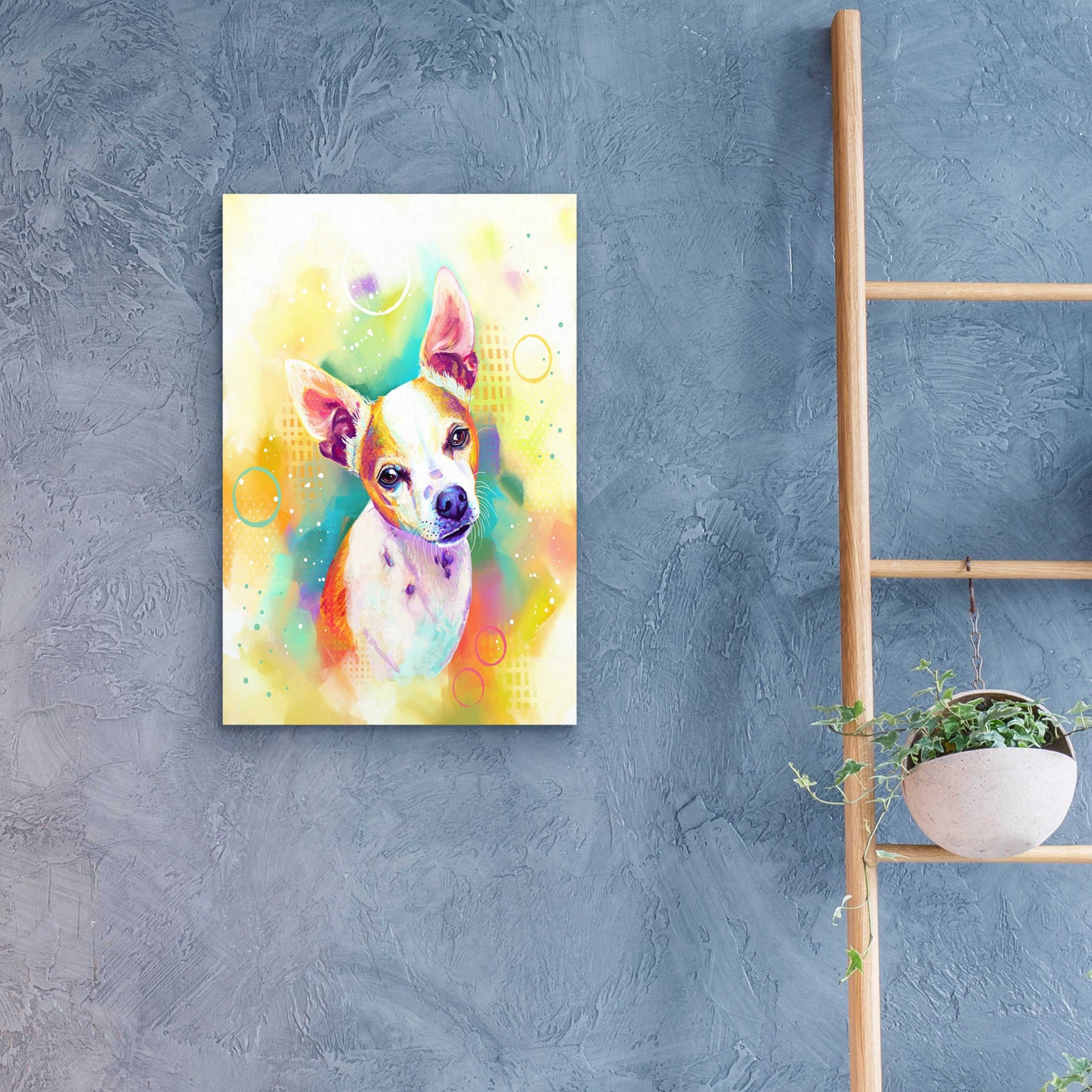 Epic Art 'Pop Art Chihuahua 3' by Furbaby Affiliates, Acrylic Glass Wall Art,16x24