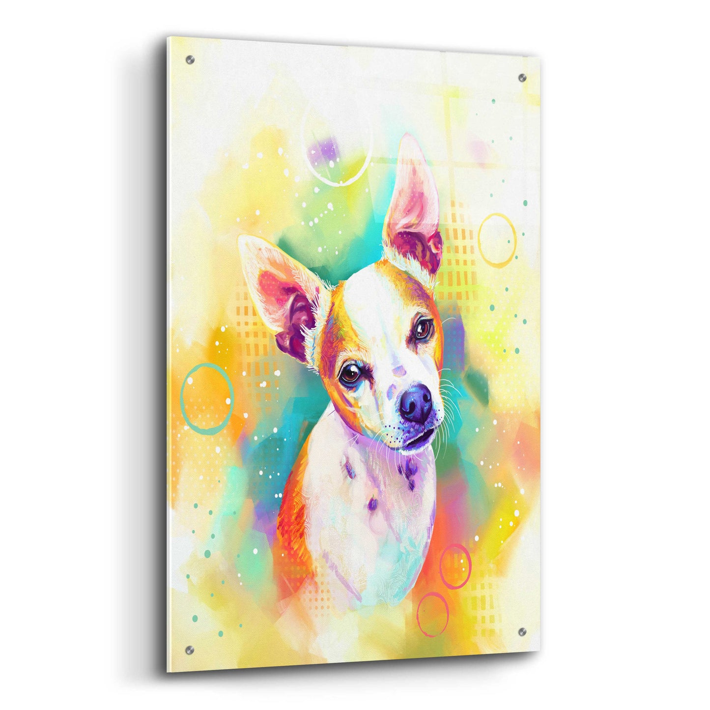 Epic Art 'Pop Art Chihuahua 3' by Furbaby Affiliates, Acrylic Glass Wall Art,24x36