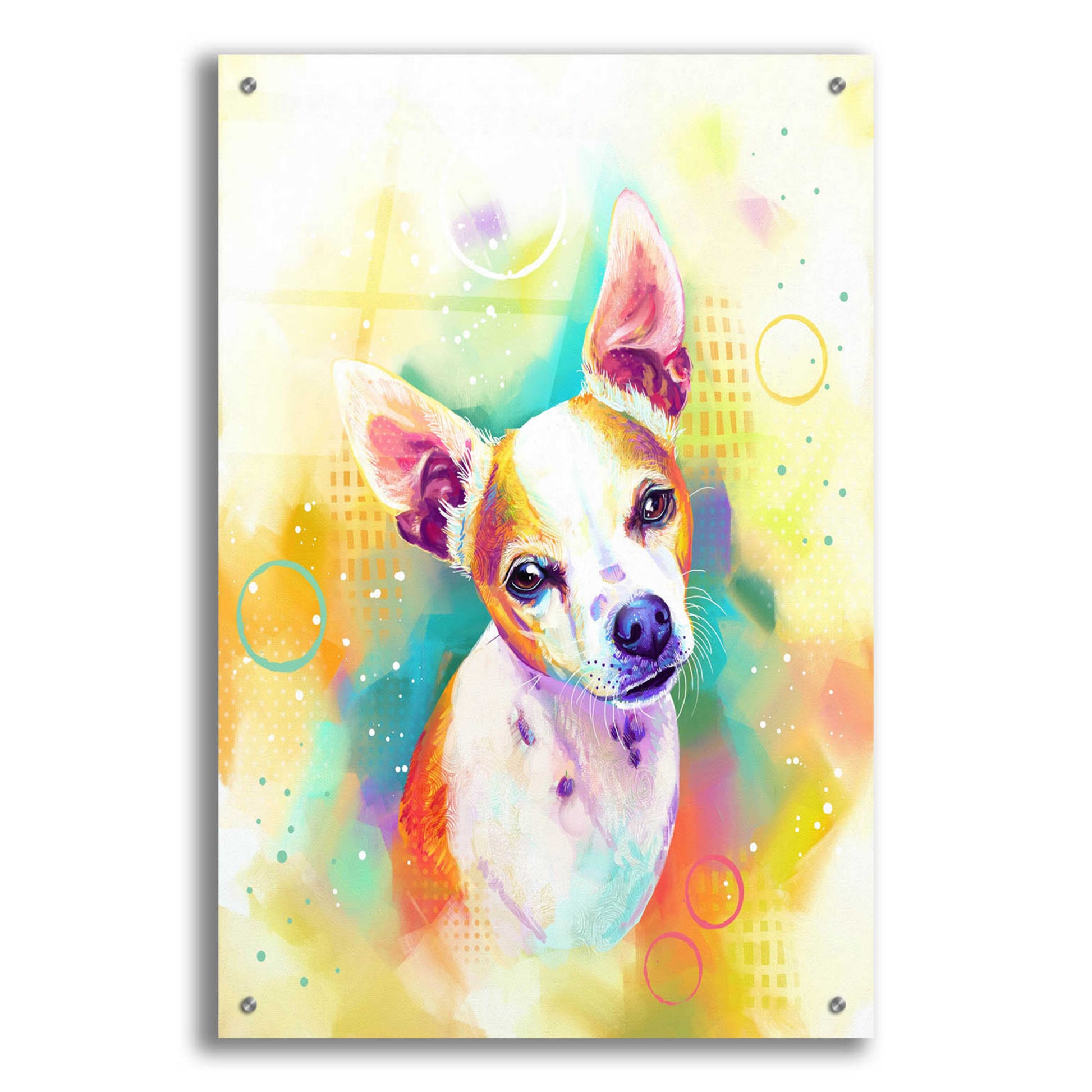 Epic Art 'Pop Art Chihuahua 3' by Furbaby Affiliates, Acrylic Glass Wall Art,24x36