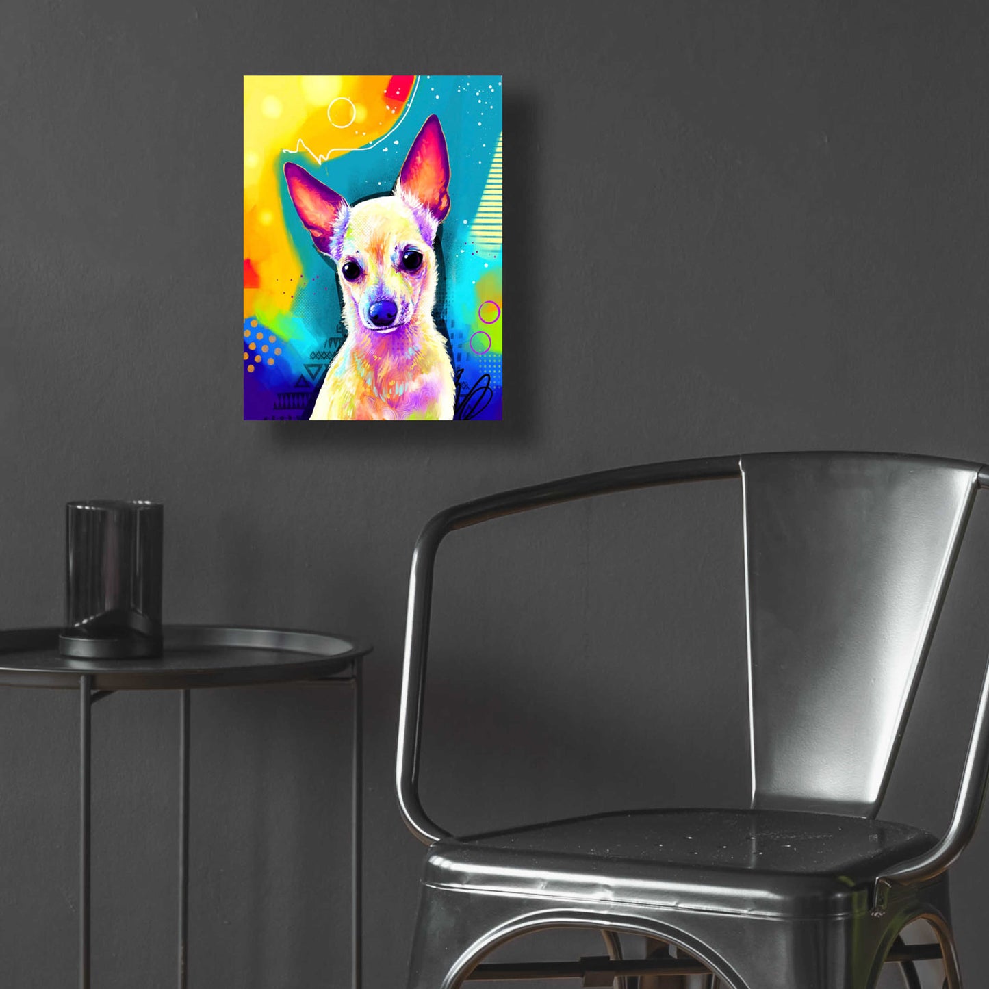 Epic Art 'Pop Art Chihuahua 2' by Furbaby Affiliates, Acrylic Glass Wall Art,12x16