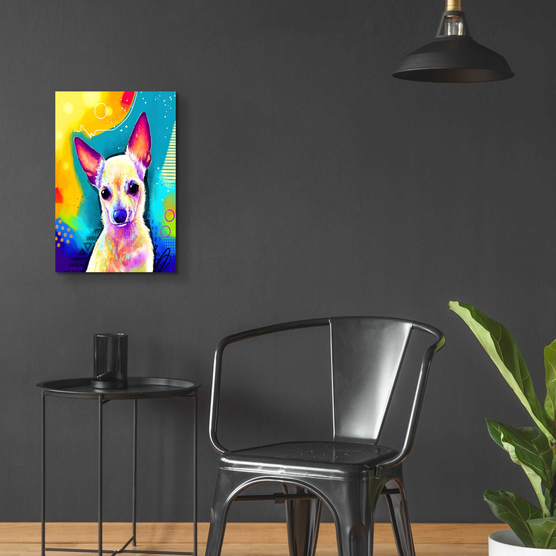 Epic Art 'Pop Art Chihuahua 2' by Furbaby Affiliates, Acrylic Glass Wall Art,16x24