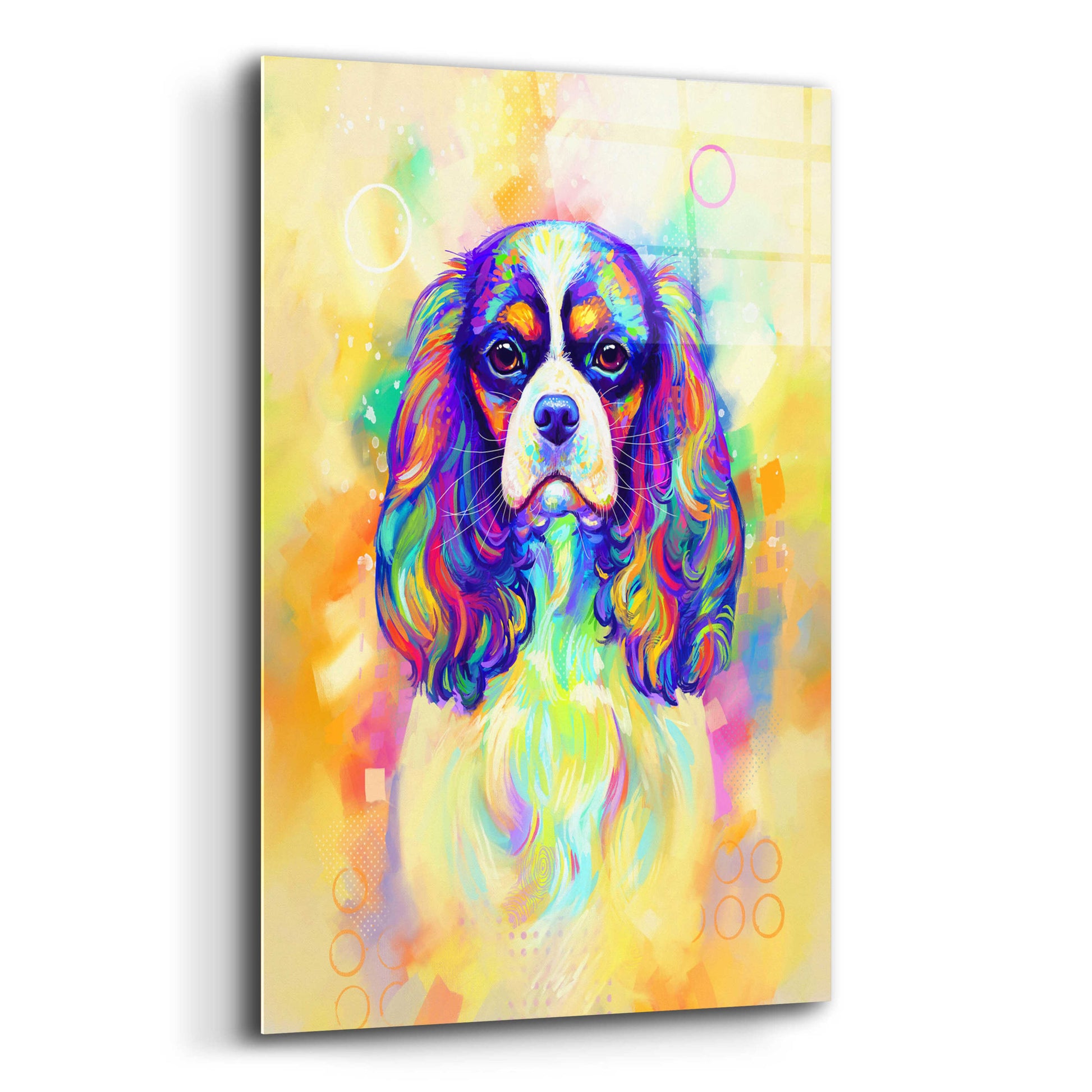 Epic Art 'Pop Art Cavalier King Charles Spaniel' by Furbaby Affiliates, Acrylic Glass Wall Art,12x16