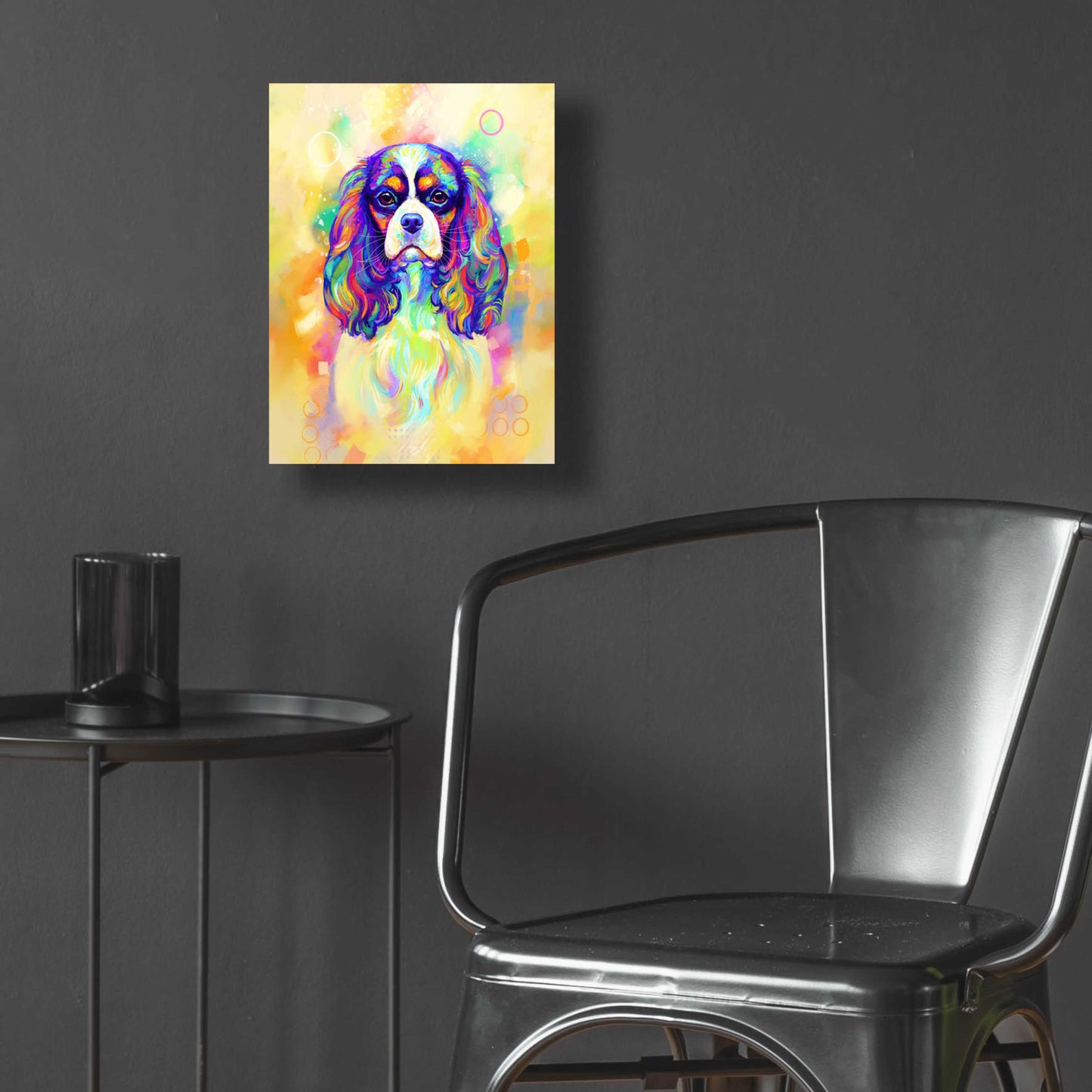 Epic Art 'Pop Art Cavalier King Charles Spaniel' by Furbaby Affiliates, Acrylic Glass Wall Art,12x16