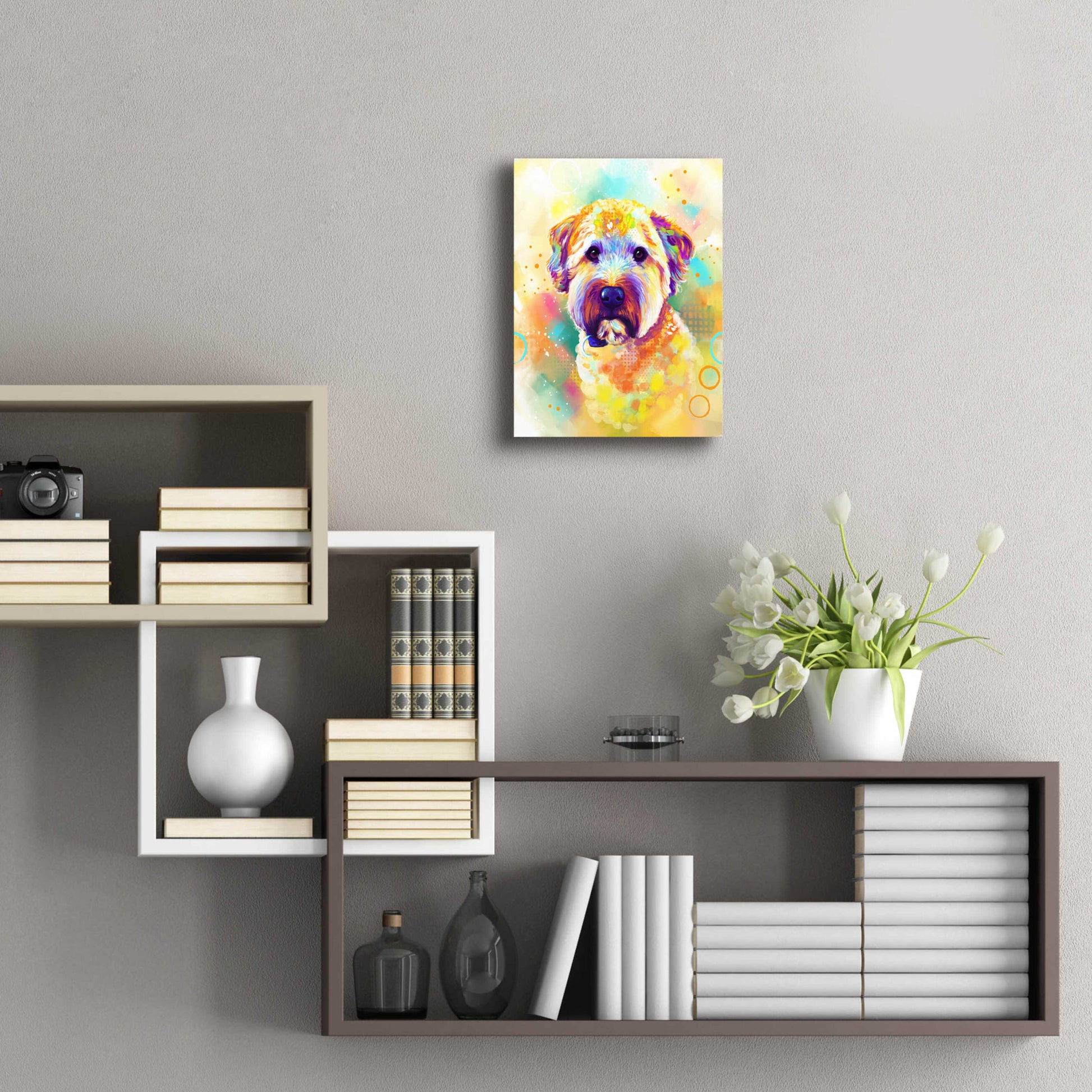 Epic Art 'Pop Art Briard' by Furbaby Affiliates, Acrylic Glass Wall Art,12x16