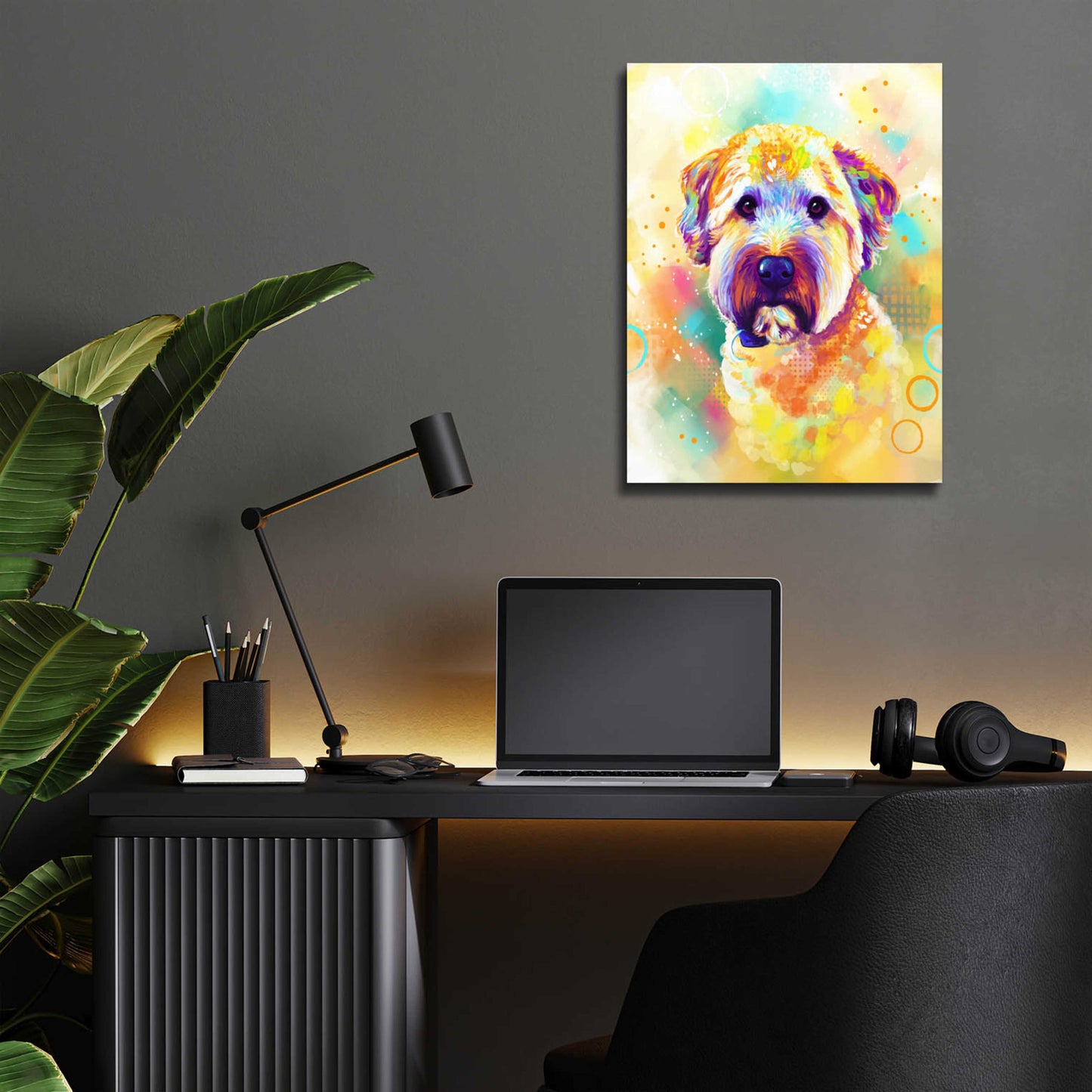 Epic Art 'Pop Art Briard' by Furbaby Affiliates, Acrylic Glass Wall Art,12x16